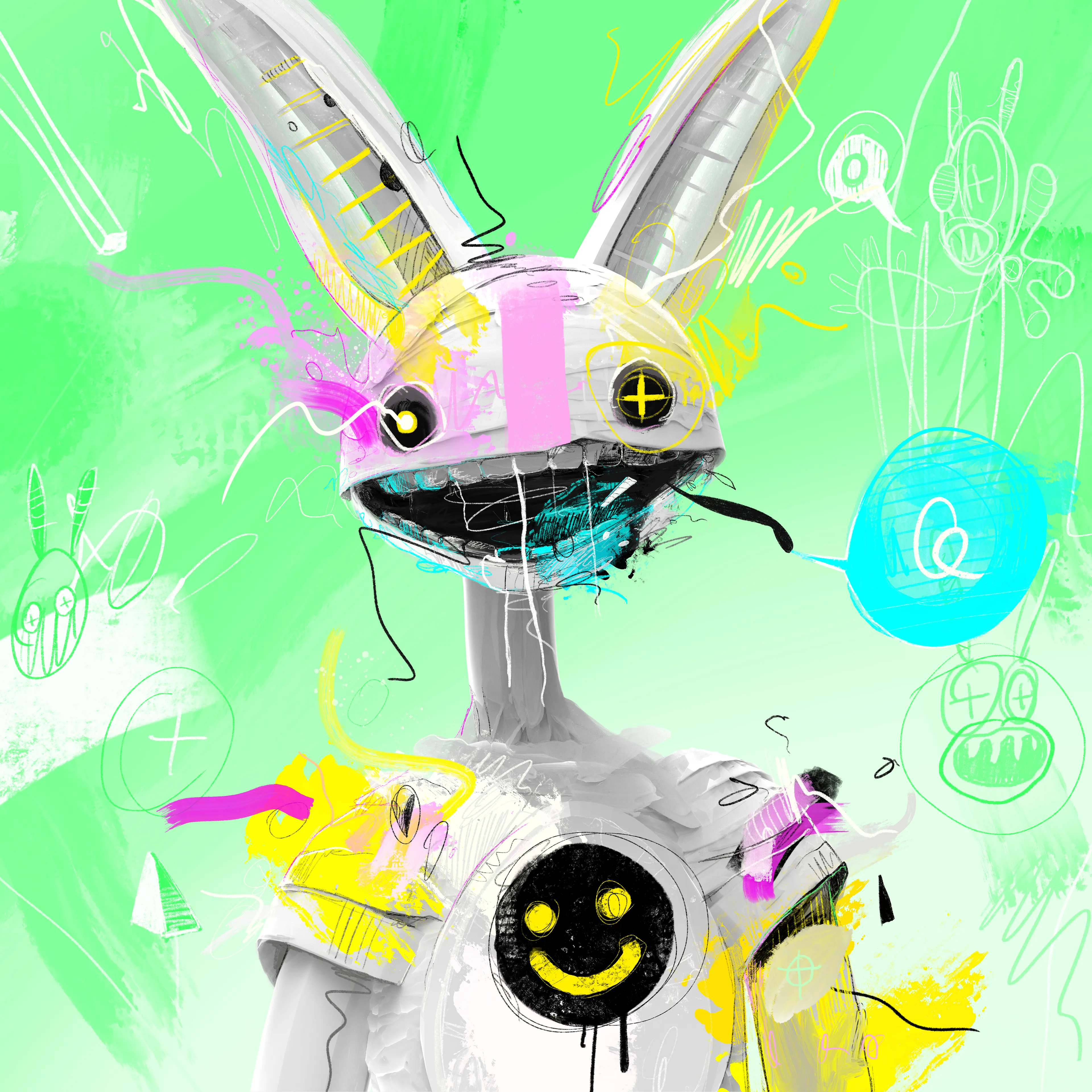 Generative Jolt Of Expression
420mm x 420mm, 300dpi.

500 on objkt, 120 on etherium, 40 on binance.
www.customhorror.net/gjoe