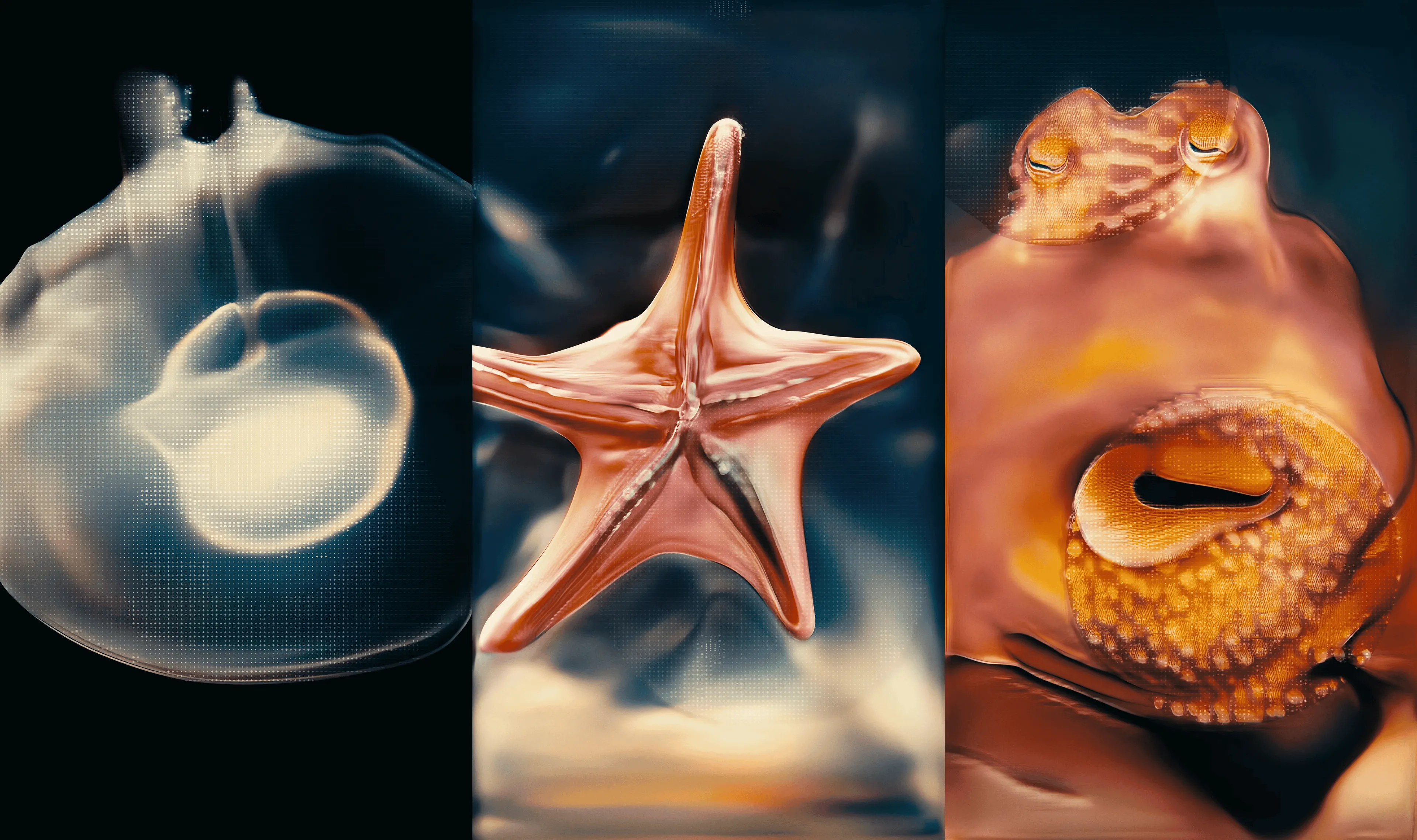 A bird calls, a fish surfaces, a dandelion sheds its seeds in a gust of air. However, when events stretch out across hours, days and more, we no longer readily perceive, but rely on the labelling of such events as abstract groupings we “know” to be, yet have no visible delineation. 'Decohering Delineation' is the entanglement of neural networks and oceanic data as an experimental exploration of ways to make tangible, through the use of quantum computation and neural networks, the innate interconnected nature of ecosystems and specimens, artificial & natural. Neural networks normally cannot reproduce patterns outside of the data used to train them, but through the use of quantum circuits and marine data, the shifting regions of entanglement create spaces of external--internal influence, allowing patterns of Others to exist within them.