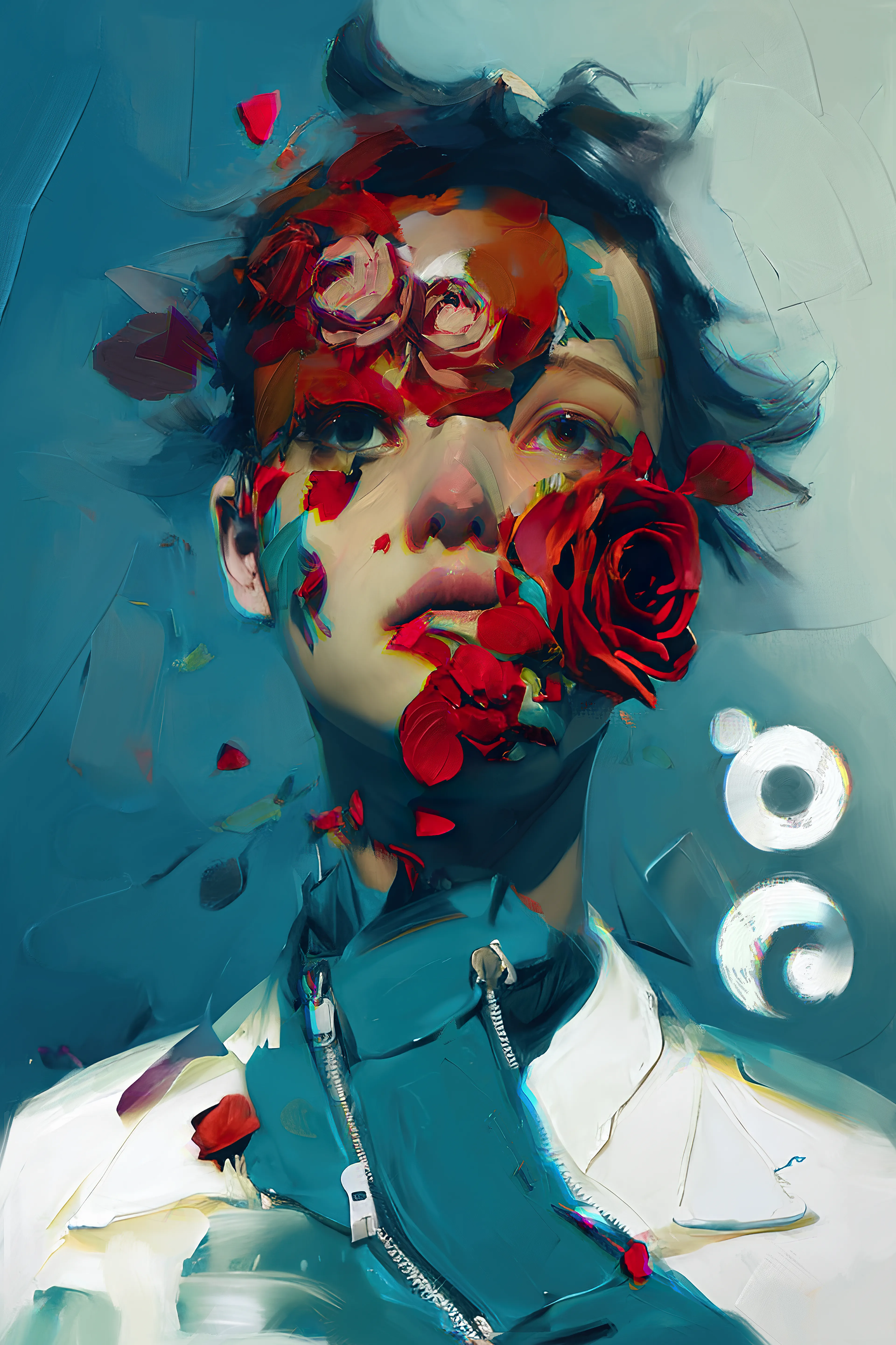 'Synthetic Heartbeats' is an assisted AI collection that explores the interplay between textures and emotions. Through fluid brushstrokes and synths, each portrait comes to life, pulsing with its own unique heartbeat.

The collection blends trad-digital art techniques with AI technology to create a mesmerizing experience that captures the essence of the human experience.

With bold use of color, the portraits are a celebration of the beauty and complexity of human emotion, and each canvas is a window into the soul. The fluidity of the paint, combined with the intricate textures, creates a captivating visual experience that invites viewers to get lost in the details, and to experience the bravura of brush strokes to evoke deep and powerful emotions.