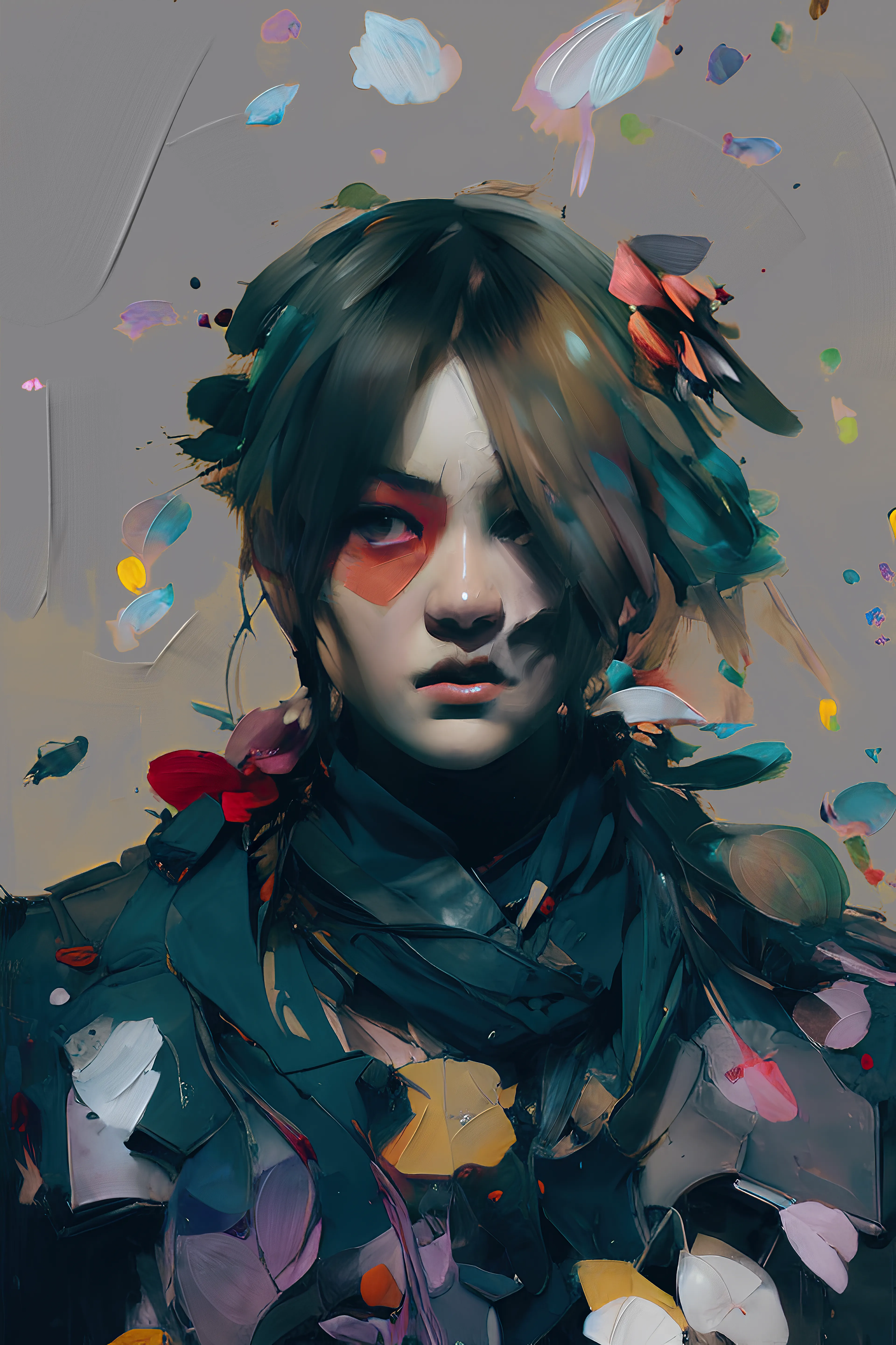 'Synthetic Heartbeats' is an assisted AI collection that explores the interplay between textures and emotions. Through fluid brushstrokes and synths, each portrait comes to life, pulsing with its own unique heartbeat.

The collection blends trad-digital art techniques with AI technology to create a mesmerizing experience that captures the essence of the human experience.

With bold use of color, the portraits are a celebration of the beauty and complexity of human emotion, and each canvas is a window into the soul. The fluidity of the paint, combined with the intricate textures, creates a captivating visual experience that invites viewers to get lost in the details, and to experience the bravura of brush strokes to evoke deep and powerful emotions.