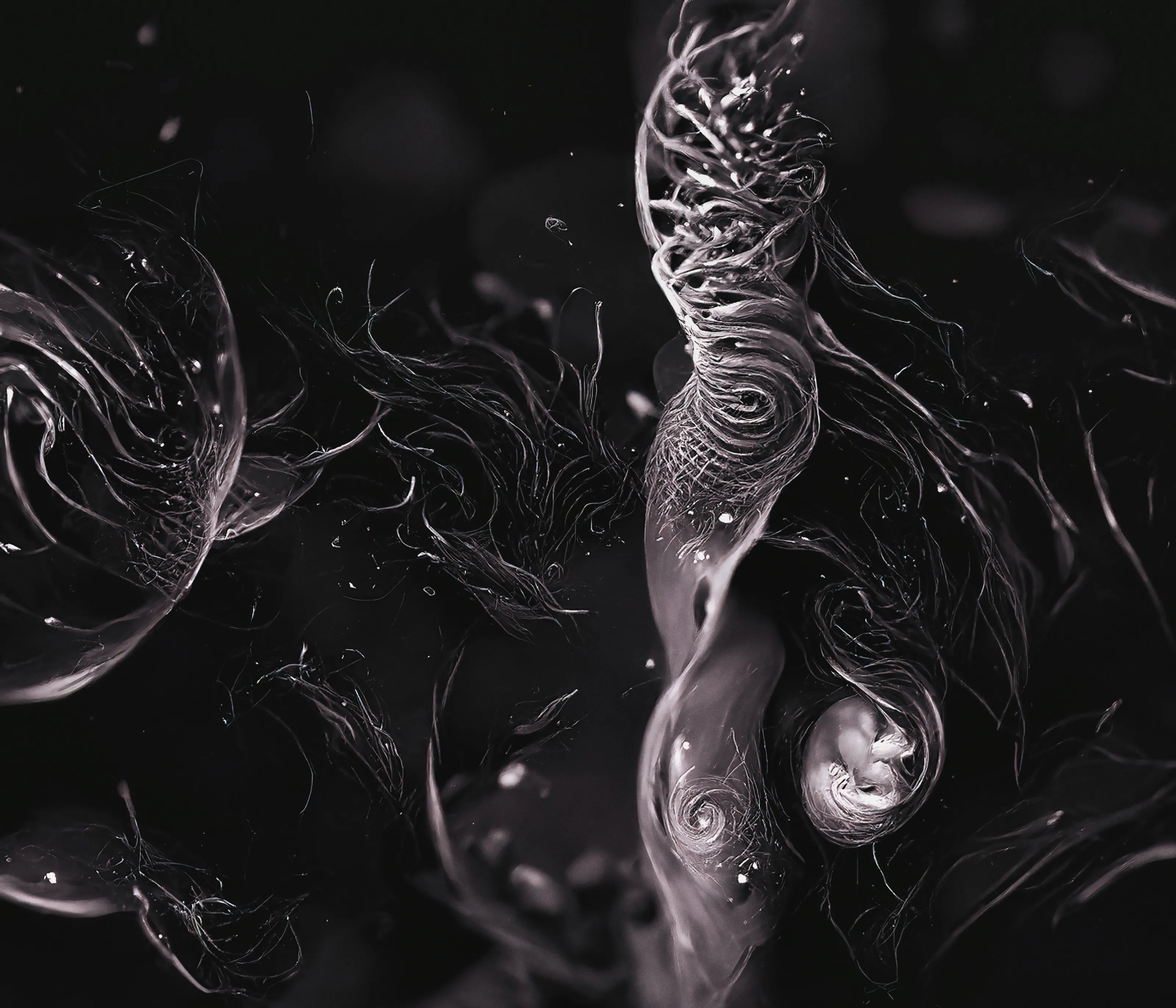 ANIMA. The soul, the animating principle, the air of life. The fractals in us all.

From microscopic visions to immense natural vistas, a journey into the repeating visual patterns that connect all living things together, that separate the living from the dead.

500 unique pieces, each AI-generated, each edited by hand.