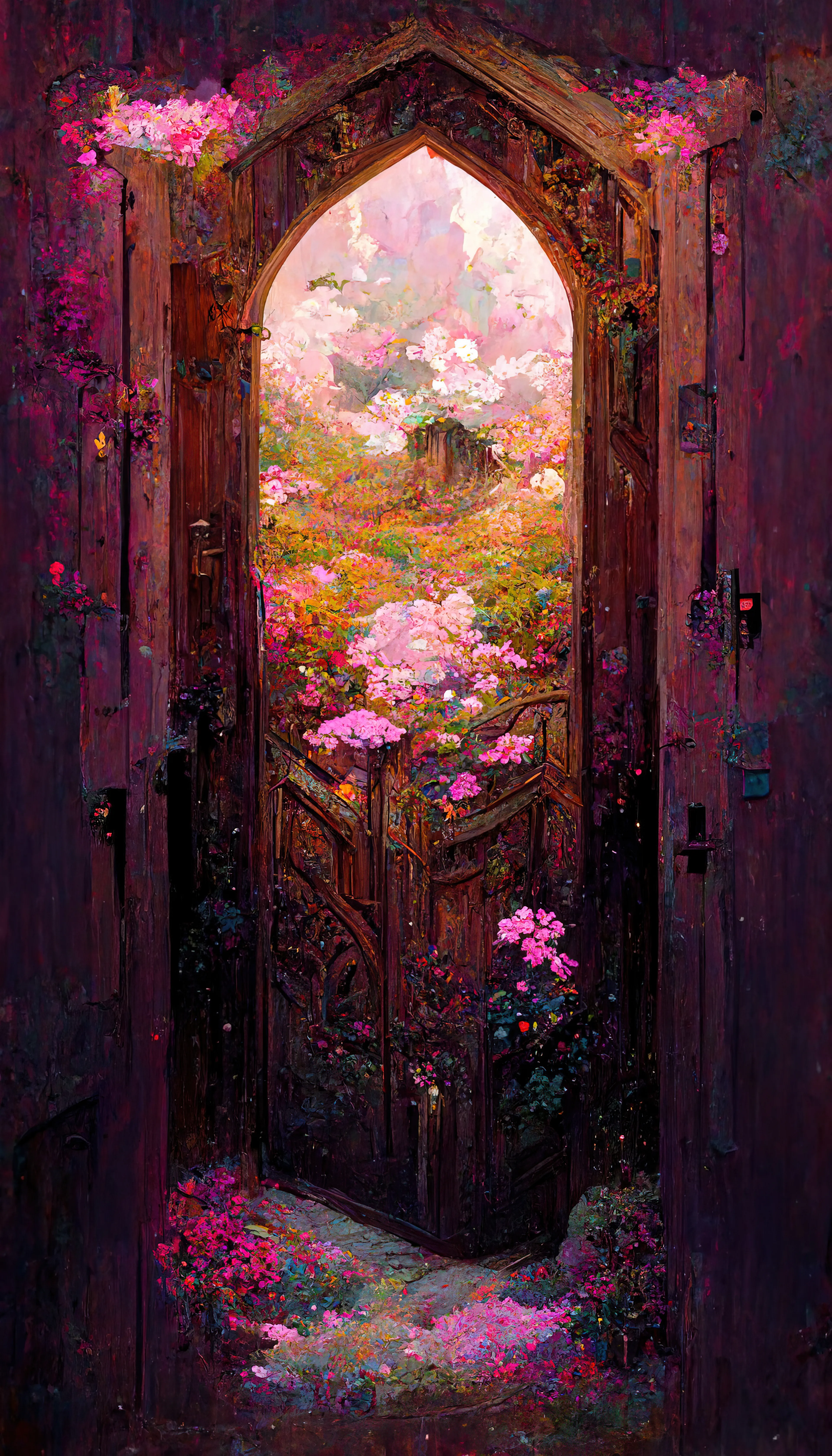 “Nexus” is a collection of artworks that explores the idea of doorways or portals connecting different realms. Whether it is a doorway to another dimension, a parallel universe, or simply a different state of mind, “Nexus” represents a passage to something new and unknown. It is a symbol of hope and possibility, offering a glimpse into a world beyond our own. This collection of artworks invites viewers to step through the nexus doorway and explore the possibilities that lie beyond.