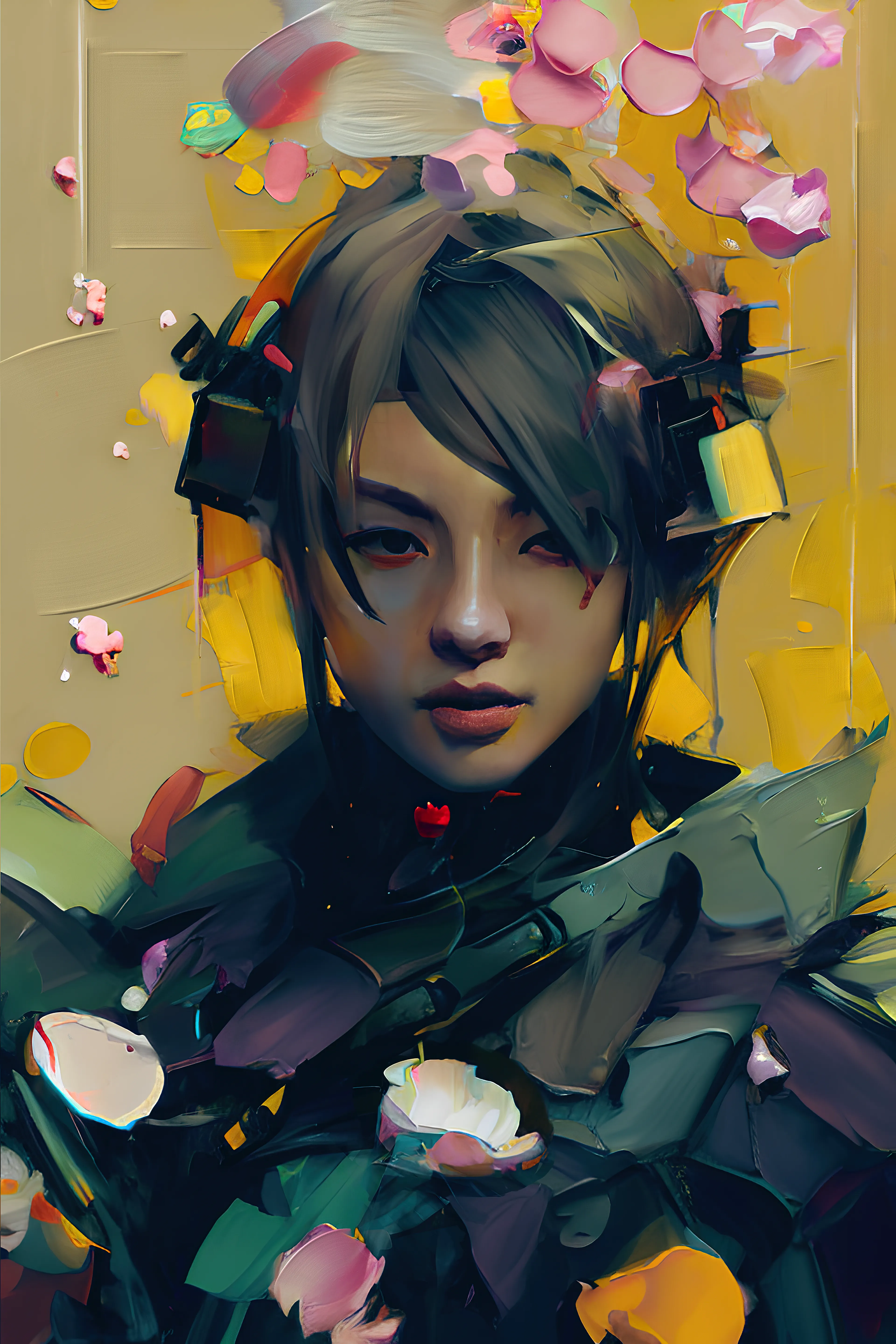 'Synthetic Heartbeats' is an assisted AI collection that explores the interplay between textures and emotions. Through fluid brushstrokes and synths, each portrait comes to life, pulsing with its own unique heartbeat.

The collection blends trad-digital art techniques with AI technology to create a mesmerizing experience that captures the essence of the human experience.

With bold use of color, the portraits are a celebration of the beauty and complexity of human emotion, and each canvas is a window into the soul. The fluidity of the paint, combined with the intricate textures, creates a captivating visual experience that invites viewers to get lost in the details, and to experience the bravura of brush strokes to evoke deep and powerful emotions.