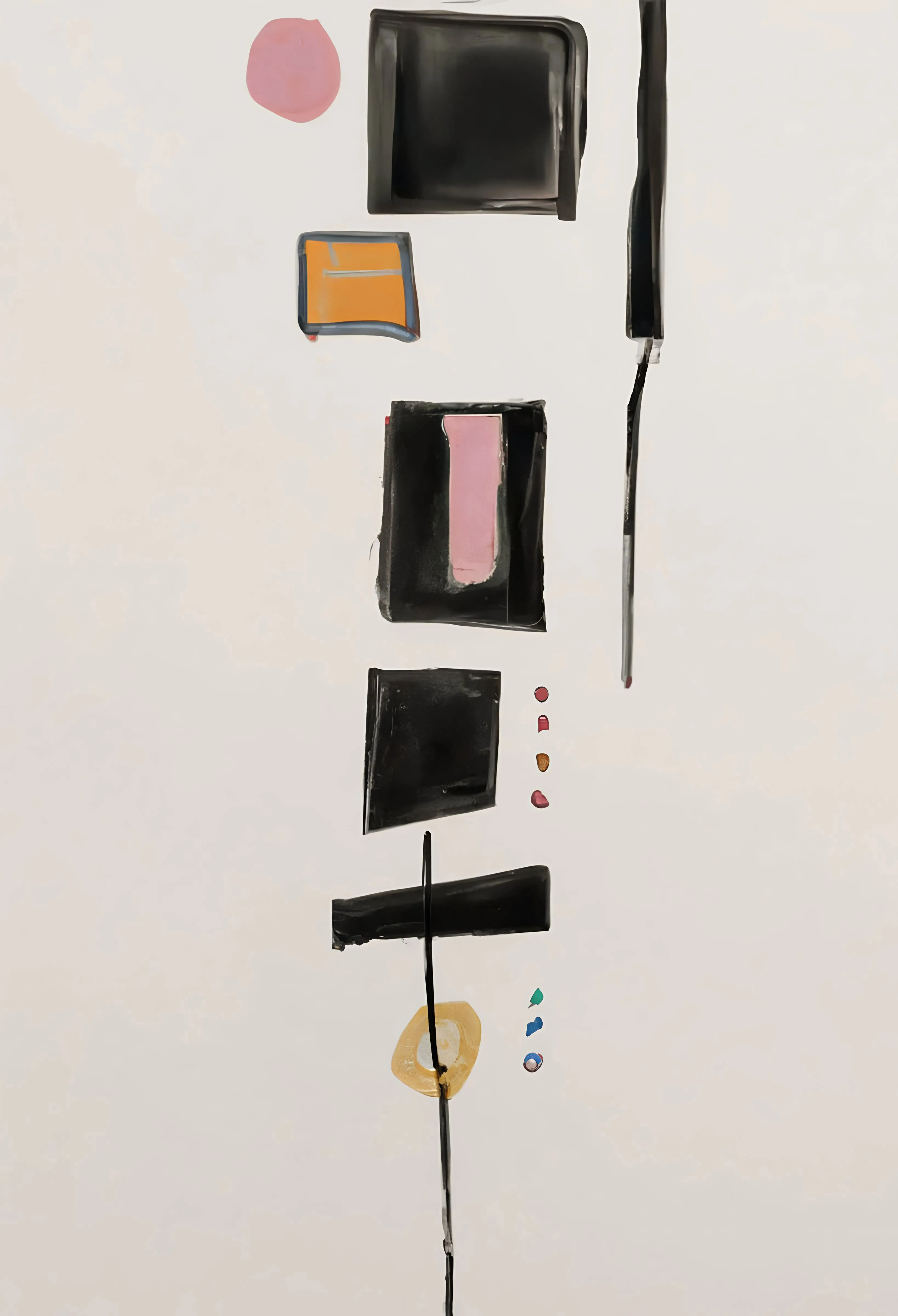 THINGS THAT SHOULD HAVE RHYMED is a series of 300 ai generative artworks. Each artwork the result of a breakdown of integrations of grids, they are all simple abstract portraits created using classical generative algorithms and a custom trained machine learning model.