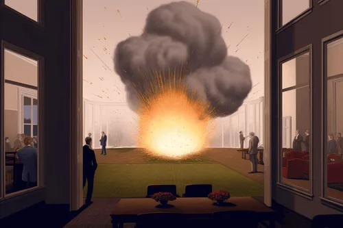 In this collection, each piece serves as a visual metaphor for the eruptive energy of creativity, where ideas burst forth, much like an explosion, from the nucleus of an artist's imagination. It captures the vibrant chaos and tumultuous passion intrinsic to the act of creation, reflecting the artist's journey through a cacophony of emotions, ideas, and revelations. It takes the viewer through the tempest of the creative process - the initial spark of inspiration, the building intensity of shaping an idea, the explosive act of bringing it to life, and the subsequent calming silence that follows the storm of creation. The pieces in 'Art is an Explosion' highlight the emotional depth and complexity hidden beneath the surface of each artwork, peeling back the layers to reveal the raw, unfiltered chaos from which creativity springs forth. It challenges the notion of art as a purely aesthetic endeavor, instead portraying it as an emotional catharsis, a deeply personal exploration, and an explosive act of self-expression. In essence, 'Art is an Explosion' offers a celebration of the artist's spirit and the transformative power of art. It serves as a vivid testament to the beautiful chaos of creation, encouraging viewers to not only appreciate the final product but to also delve into the dramatic journey of its conception and birth. It underscores the idea that in art, as in life, even chaos can lead to a masterstroke.