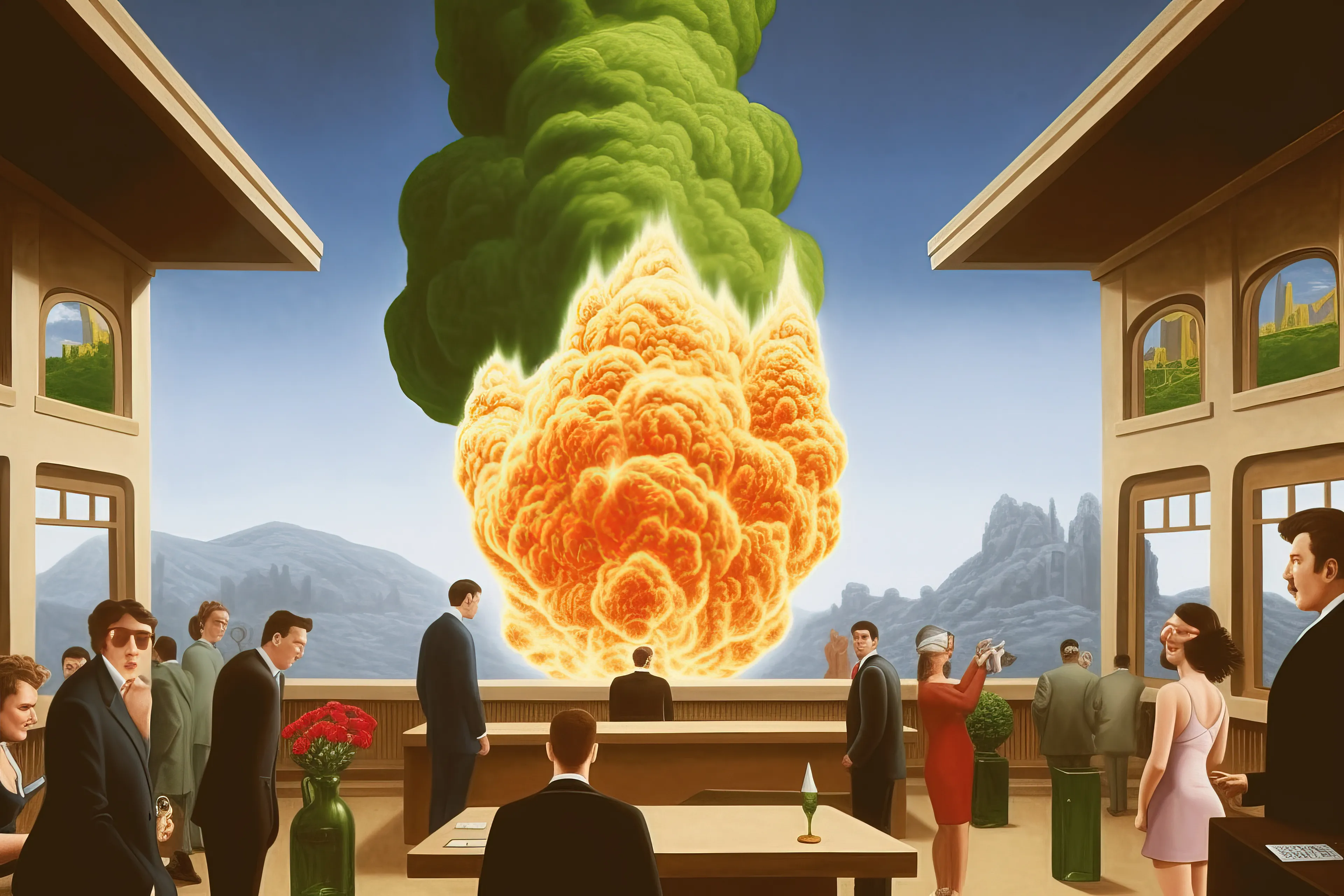 In this collection, each piece serves as a visual metaphor for the eruptive energy of creativity, where ideas burst forth, much like an explosion, from the nucleus of an artist's imagination. It captures the vibrant chaos and tumultuous passion intrinsic to the act of creation, reflecting the artist's journey through a cacophony of emotions, ideas, and revelations. It takes the viewer through the tempest of the creative process - the initial spark of inspiration, the building intensity of shaping an idea, the explosive act of bringing it to life, and the subsequent calming silence that follows the storm of creation. The pieces in 'Art is an Explosion' highlight the emotional depth and complexity hidden beneath the surface of each artwork, peeling back the layers to reveal the raw, unfiltered chaos from which creativity springs forth. It challenges the notion of art as a purely aesthetic endeavor, instead portraying it as an emotional catharsis, a deeply personal exploration, and an explosive act of self-expression. In essence, 'Art is an Explosion' offers a celebration of the artist's spirit and the transformative power of art. It serves as a vivid testament to the beautiful chaos of creation, encouraging viewers to not only appreciate the final product but to also delve into the dramatic journey of its conception and birth. It underscores the idea that in art, as in life, even chaos can lead to a masterstroke.