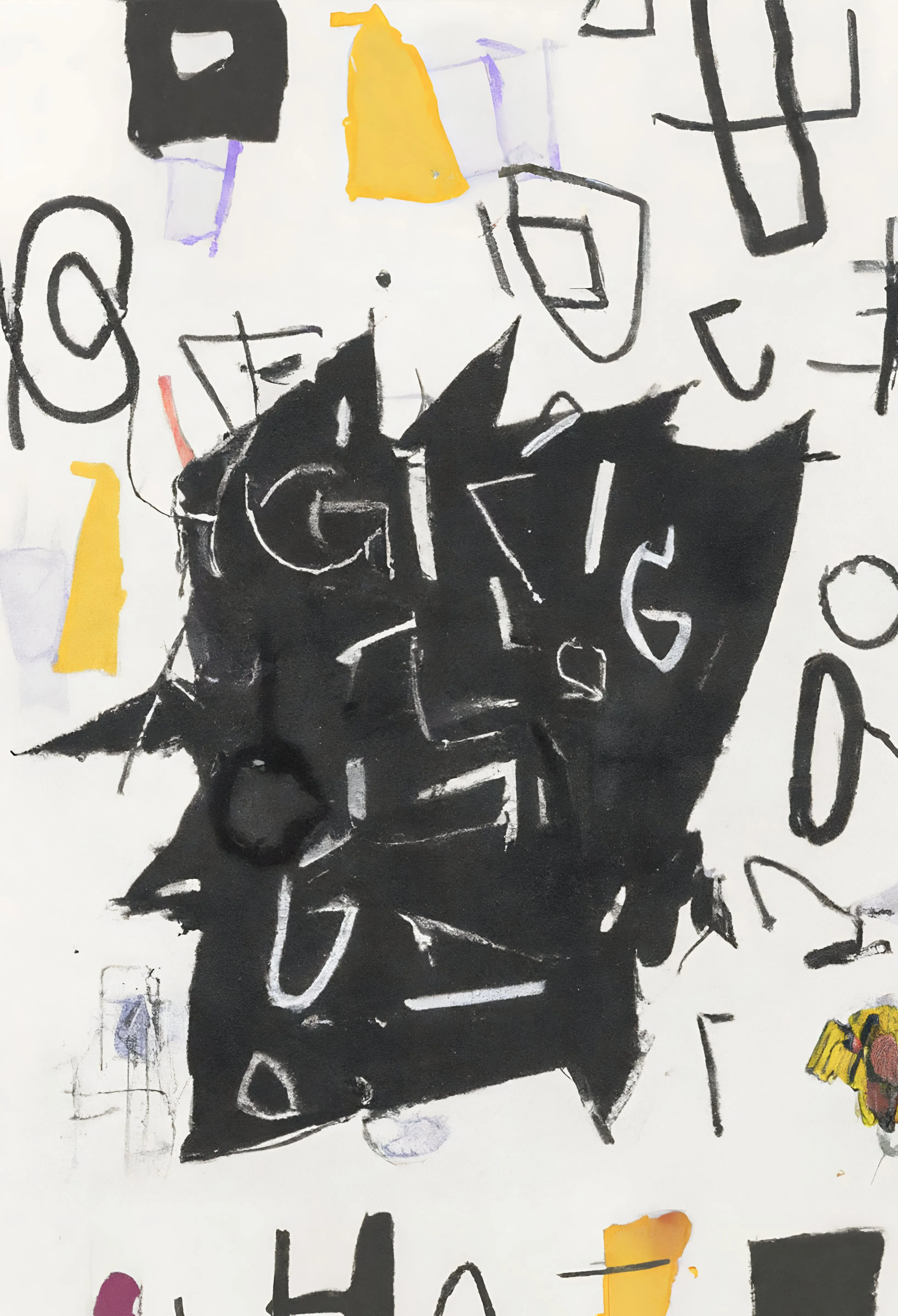 THINGS THAT SHOULD HAVE RHYMED is a series of 300 ai generative artworks. Each artwork the result of a breakdown of integrations of grids, they are all simple abstract portraits created using classical generative algorithms and a custom trained machine learning model.