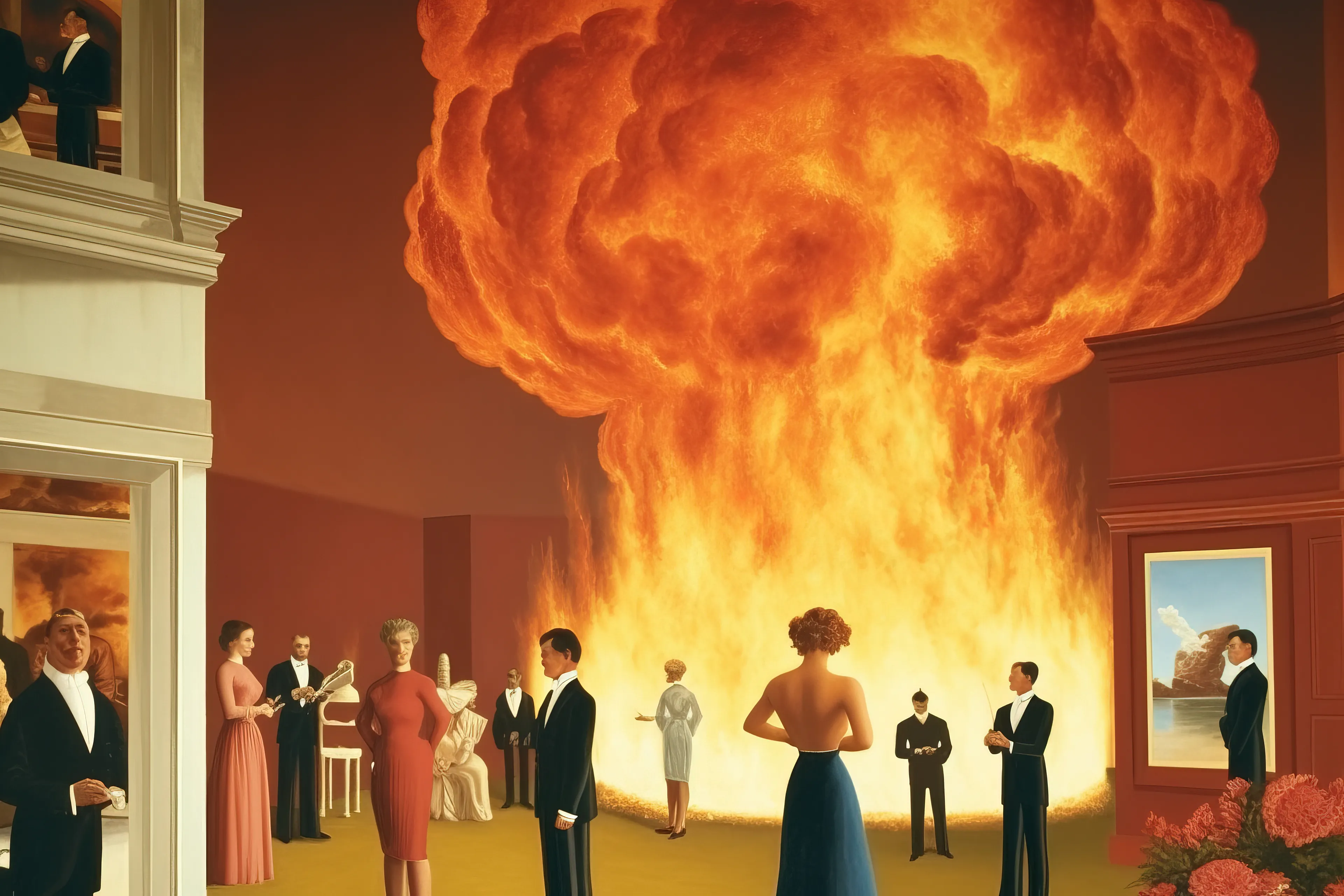 In this collection, each piece serves as a visual metaphor for the eruptive energy of creativity, where ideas burst forth, much like an explosion, from the nucleus of an artist's imagination. It captures the vibrant chaos and tumultuous passion intrinsic to the act of creation, reflecting the artist's journey through a cacophony of emotions, ideas, and revelations. It takes the viewer through the tempest of the creative process - the initial spark of inspiration, the building intensity of shaping an idea, the explosive act of bringing it to life, and the subsequent calming silence that follows the storm of creation. The pieces in 'Art is an Explosion' highlight the emotional depth and complexity hidden beneath the surface of each artwork, peeling back the layers to reveal the raw, unfiltered chaos from which creativity springs forth. It challenges the notion of art as a purely aesthetic endeavor, instead portraying it as an emotional catharsis, a deeply personal exploration, and an explosive act of self-expression. In essence, 'Art is an Explosion' offers a celebration of the artist's spirit and the transformative power of art. It serves as a vivid testament to the beautiful chaos of creation, encouraging viewers to not only appreciate the final product but to also delve into the dramatic journey of its conception and birth. It underscores the idea that in art, as in life, even chaos can lead to a masterstroke.