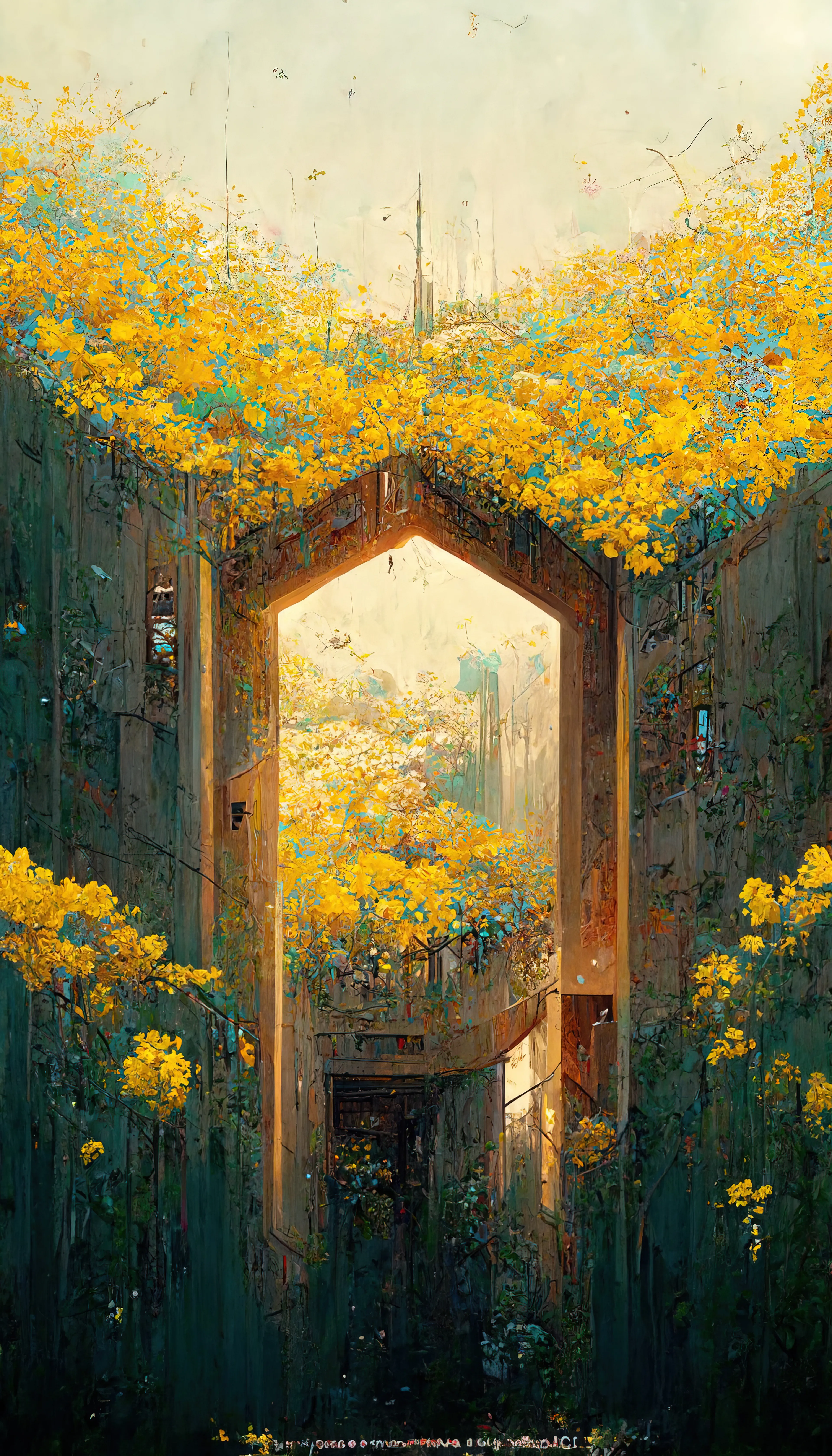 “Nexus” is a collection of artworks that explores the idea of doorways or portals connecting different realms. Whether it is a doorway to another dimension, a parallel universe, or simply a different state of mind, “Nexus” represents a passage to something new and unknown. It is a symbol of hope and possibility, offering a glimpse into a world beyond our own. This collection of artworks invites viewers to step through the nexus doorway and explore the possibilities that lie beyond.