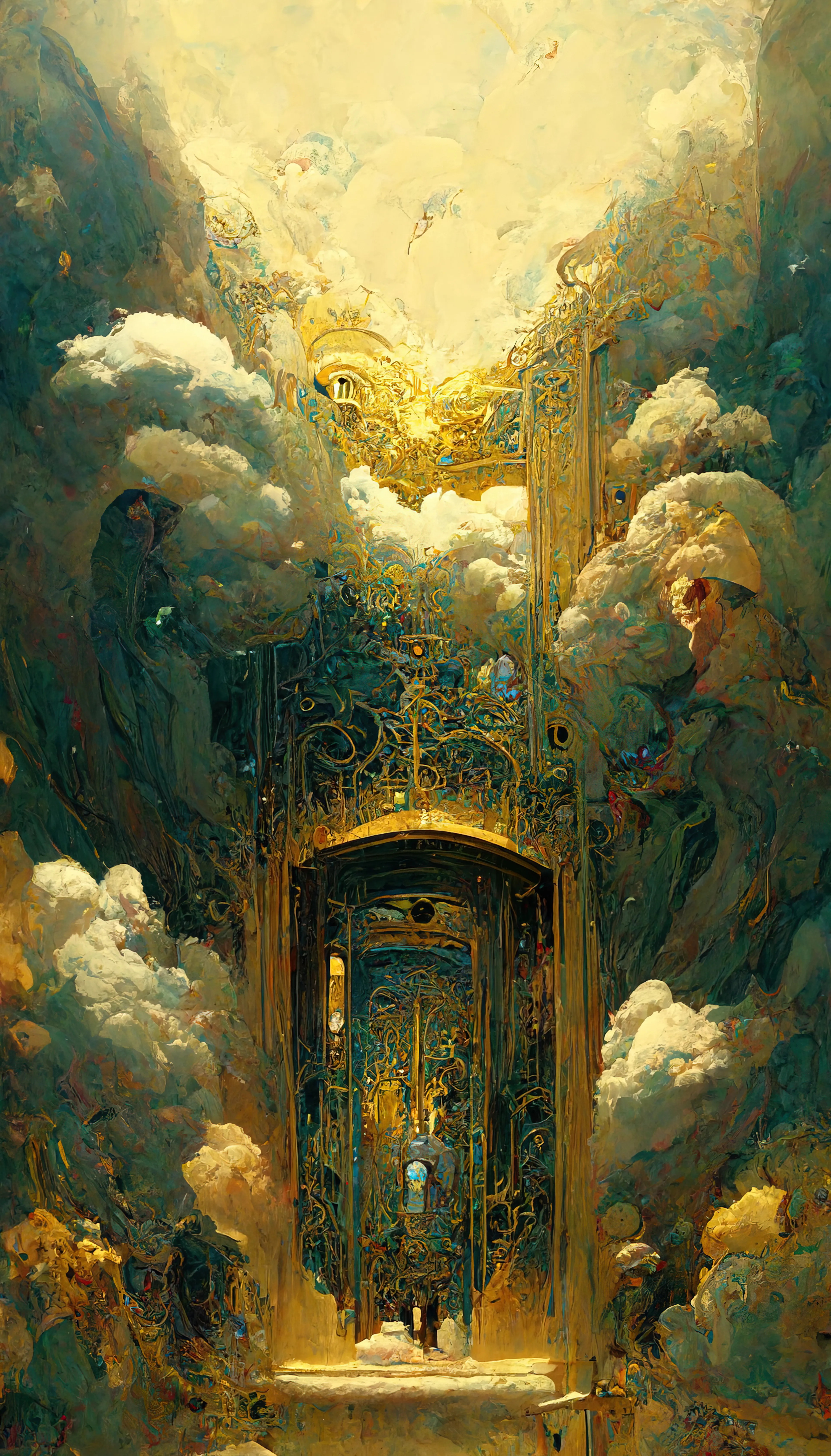 “Nexus” is a collection of artworks that explores the idea of doorways or portals connecting different realms. Whether it is a doorway to another dimension, a parallel universe, or simply a different state of mind, “Nexus” represents a passage to something new and unknown. It is a symbol of hope and possibility, offering a glimpse into a world beyond our own. This collection of artworks invites viewers to step through the nexus doorway and explore the possibilities that lie beyond.