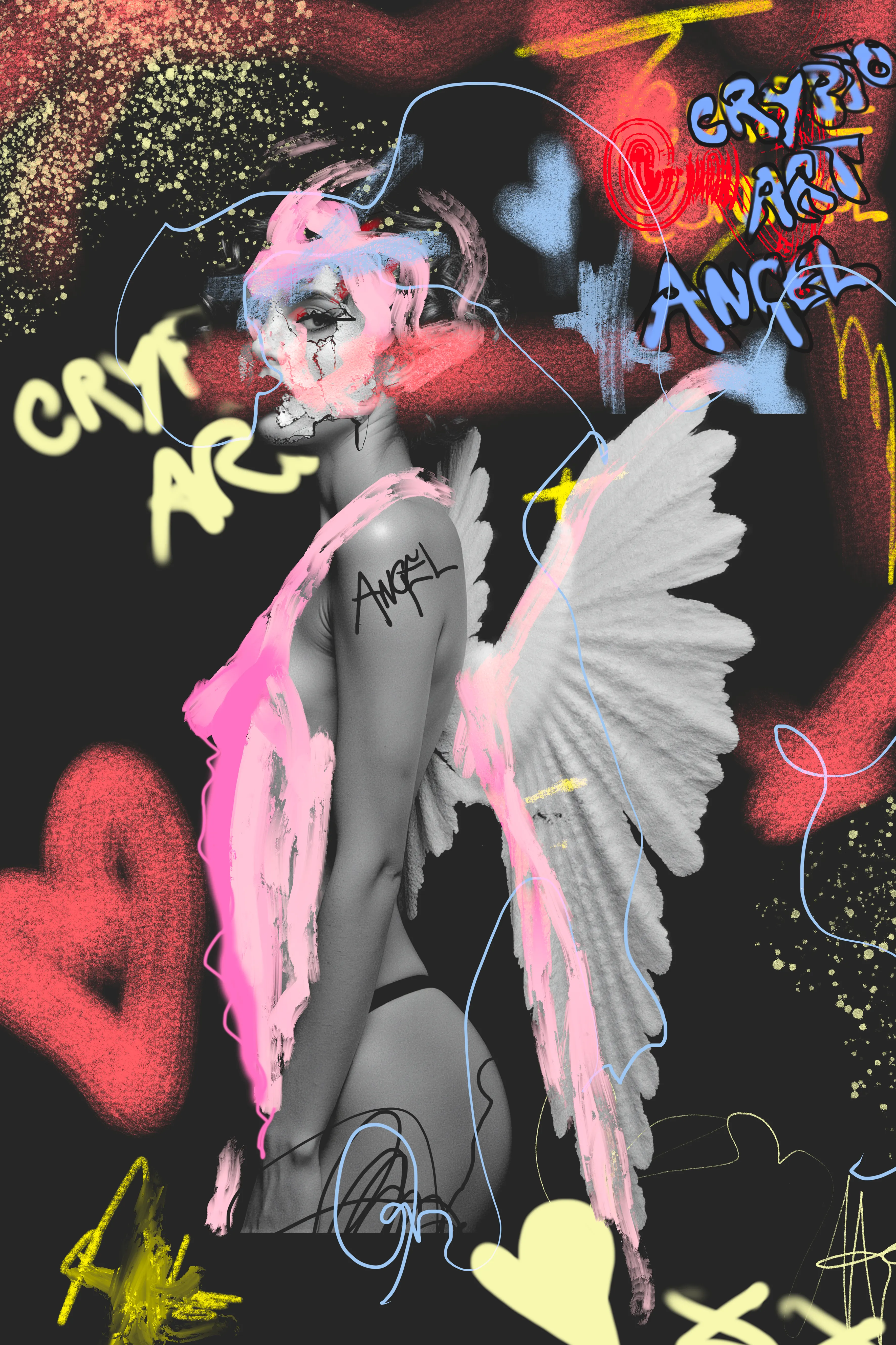 Etherea Rose appears at the turning point of the cycle.
An angel of renewal, marked by pink signal and soft resistance.
Her wings carry rose warmth through volatility, beauty threaded with resolve.
She doesn’t survive the market.
She transforms it.