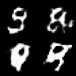 NOVEL ENCRYPTION are 6 GAN works created by Kevin Abosch in 2015 for the occasion of SIME Miami.  Working with the MNIST dataset of handwritten digits as the starting point for a series of "novel encryptions" generated  using a convolutional neural network (CNN) but stopping the training early, resulting in digits of varying decipherability.  Each work presents a grid of four glyphs.  Across the six works there are 24 glyphs which the artist uses as the foundation of a cipher alphabet.  