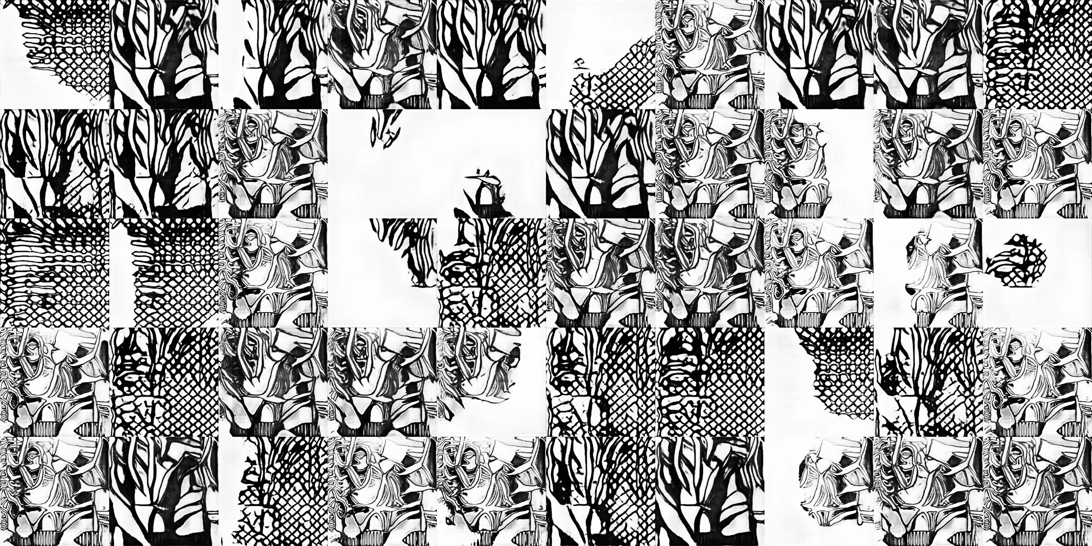 generative model trained on my original drawings