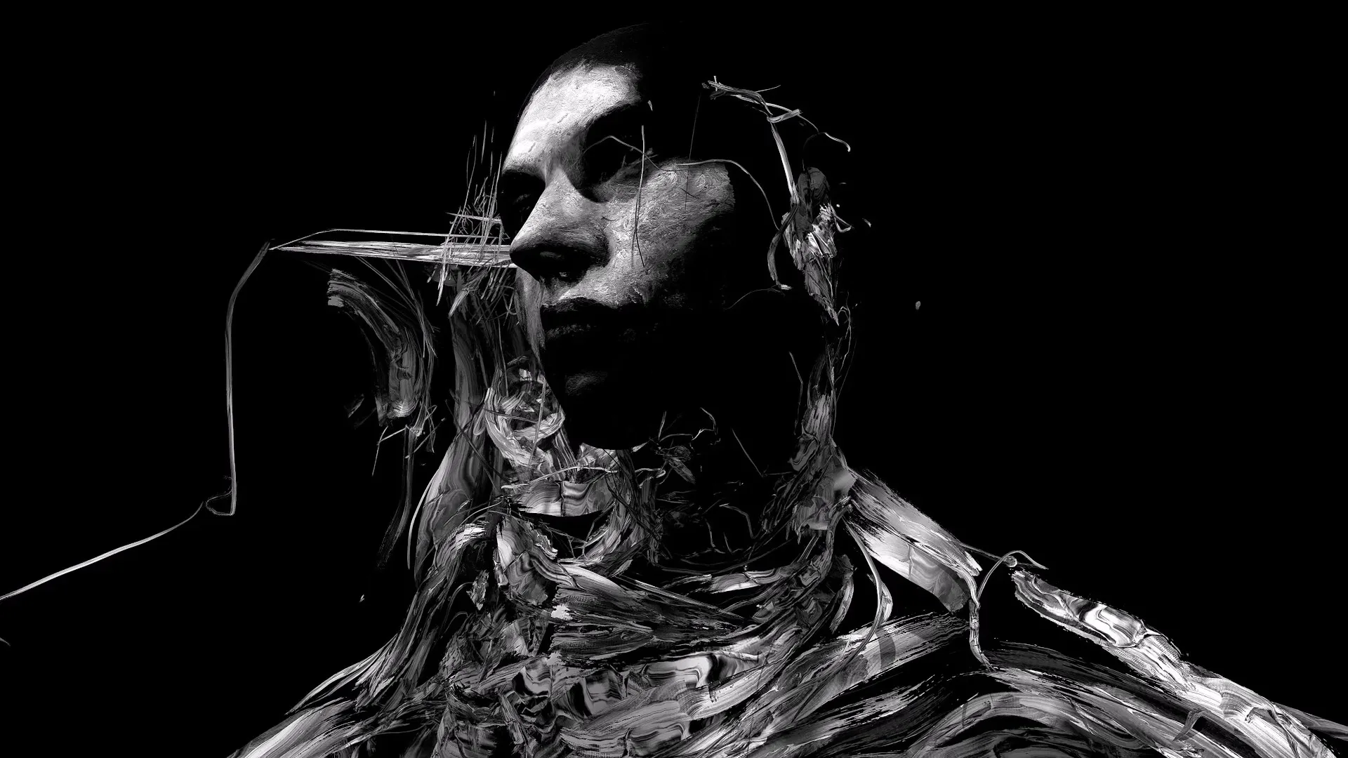 Oil on virtual reality sculpture.

Face is from a oil painting portrait i did from a photo by Nadia Cejas, during the pro abortion rights marchs here in Argentina.
You can view it here:
https://www.instagram.com/p/B1hM71aAwOh/