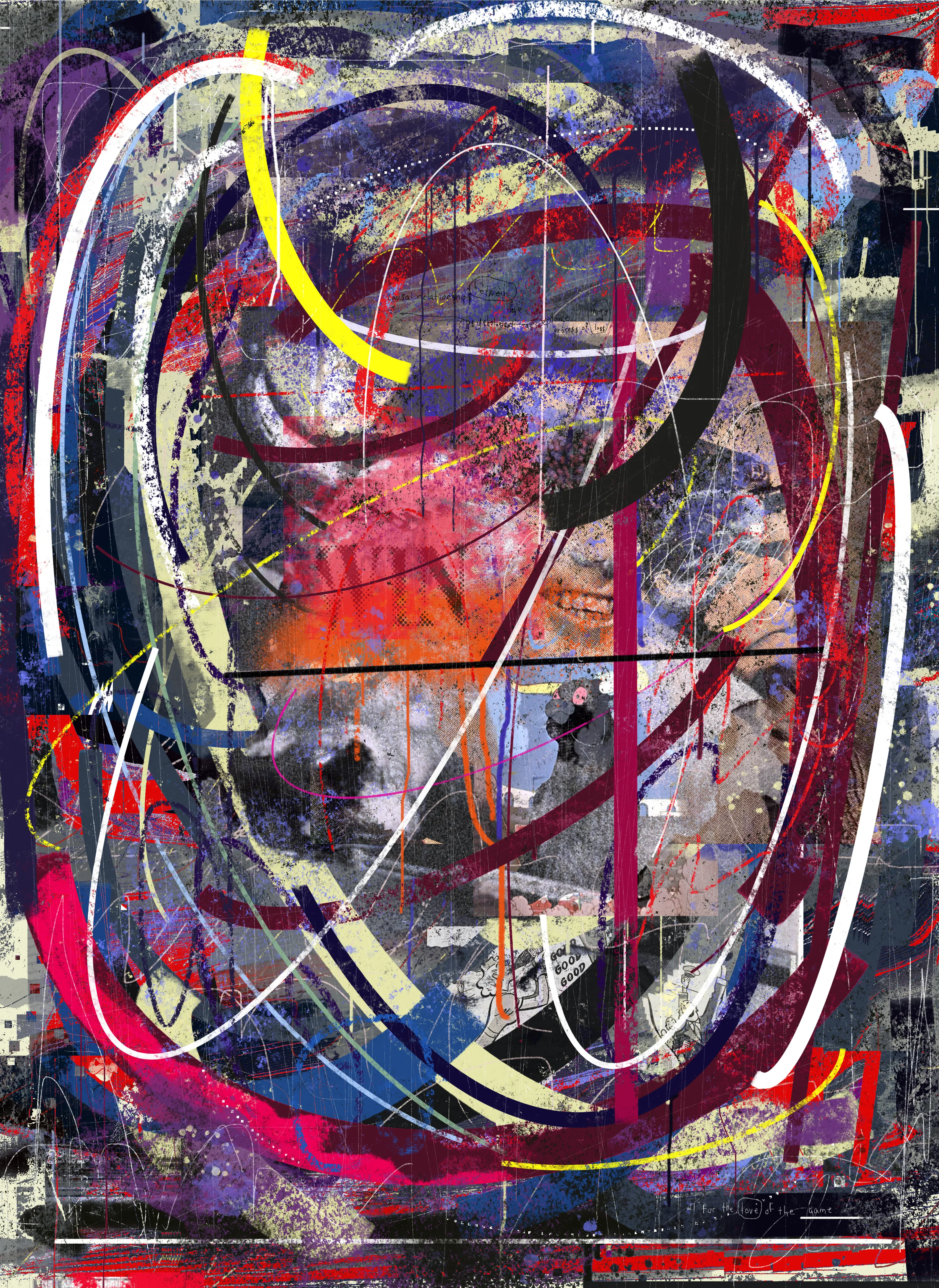 win |  digital painting + mixed media |  2022