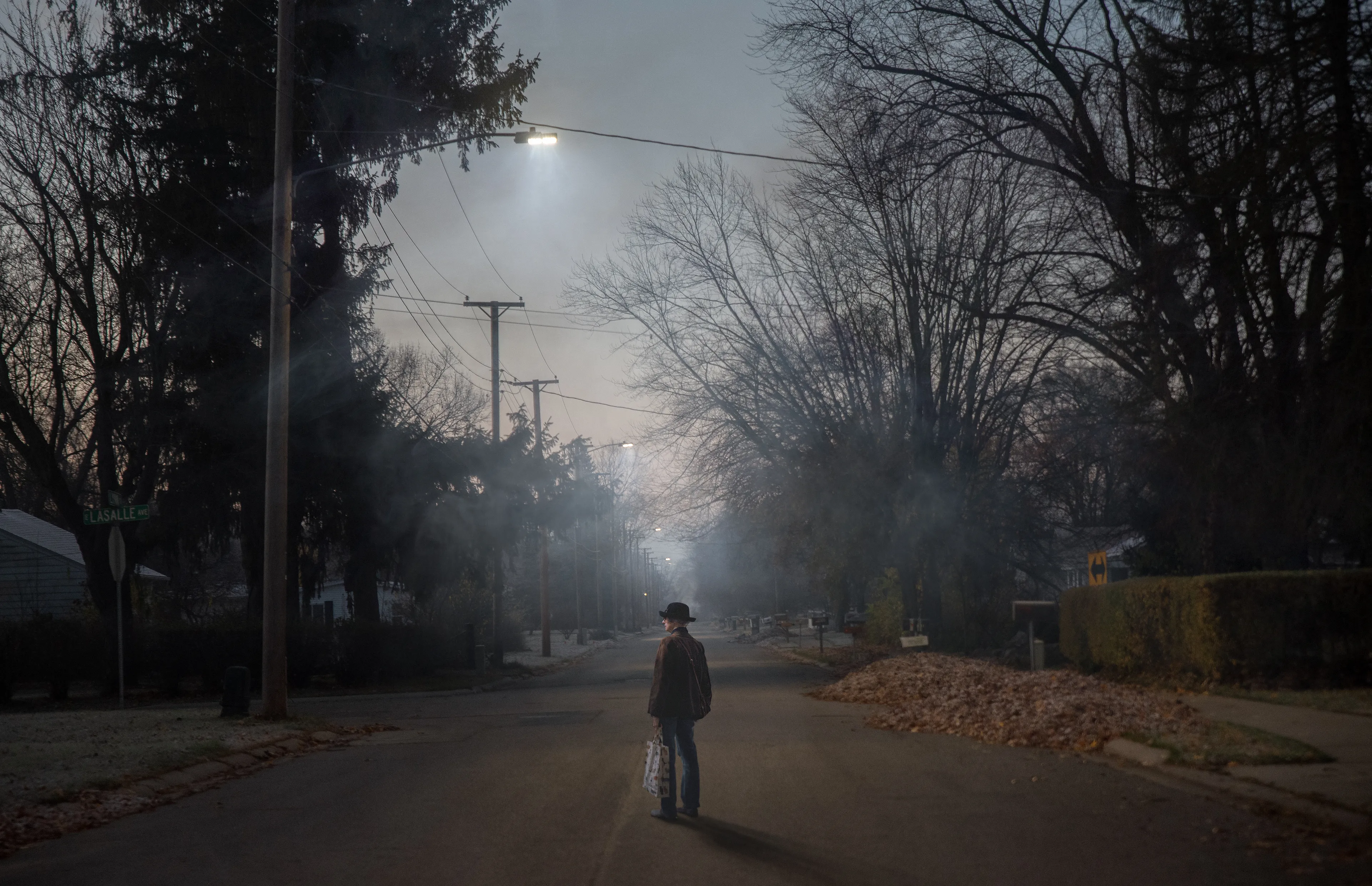 Composited 120 film with digital photography, this piece explores the feelings I went through during a recent loss in my family. I think loss is a powerful and isolating feeling which I was able to convey in the dimly lit environment and lonely subject.