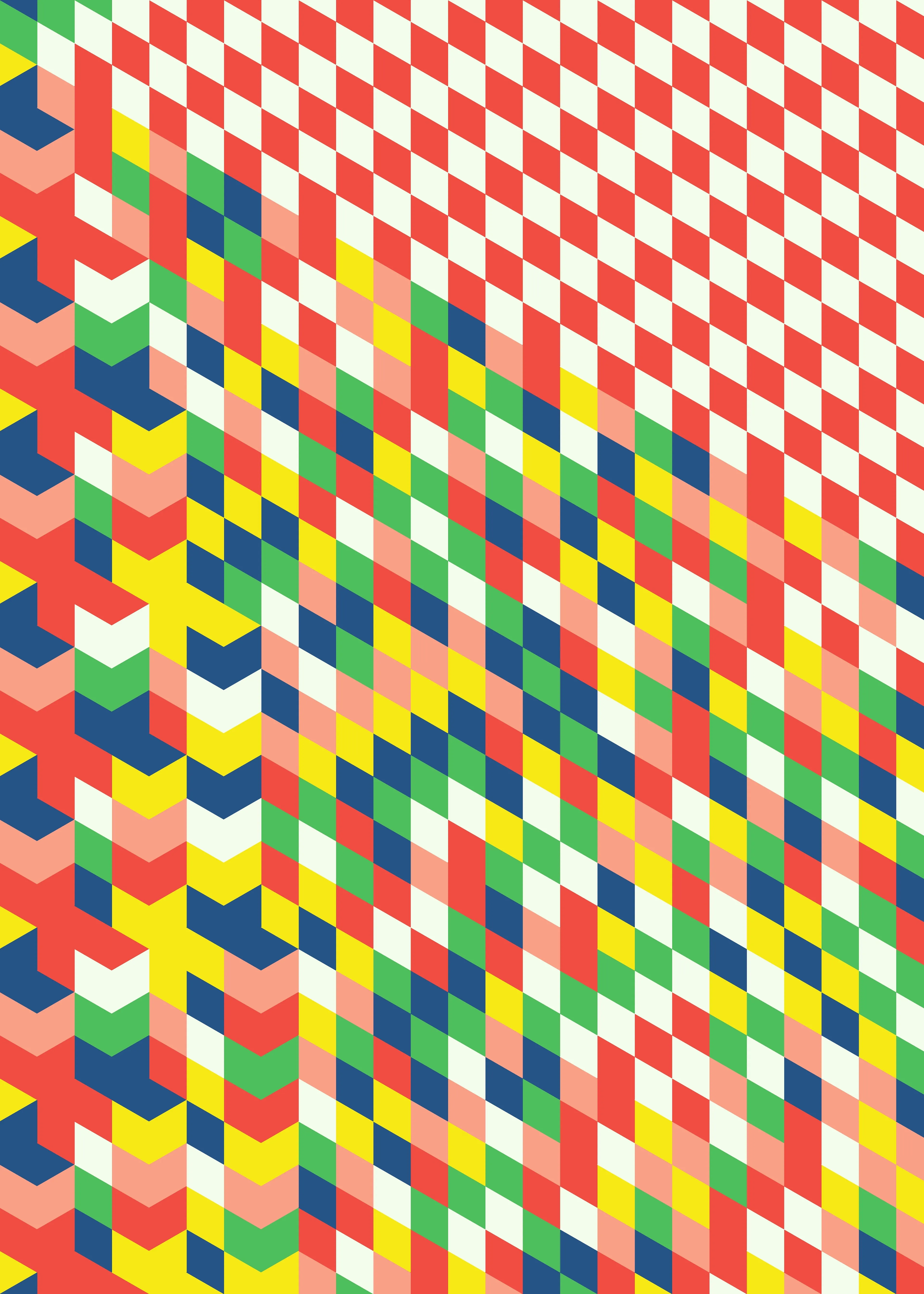 Both the left and the upper edge of the image has a simple repetetive pattern, and the generation of each new cell is always consistently based on its left and upper neighbour. Nevertheless, the pattern seemingly dissolves into chaos just a couple of iterations into the image.

\\\\\\\\

Piece made for Kate Vass Galerie's exhibition, “Game of Life, curated by Jason Bailey”.