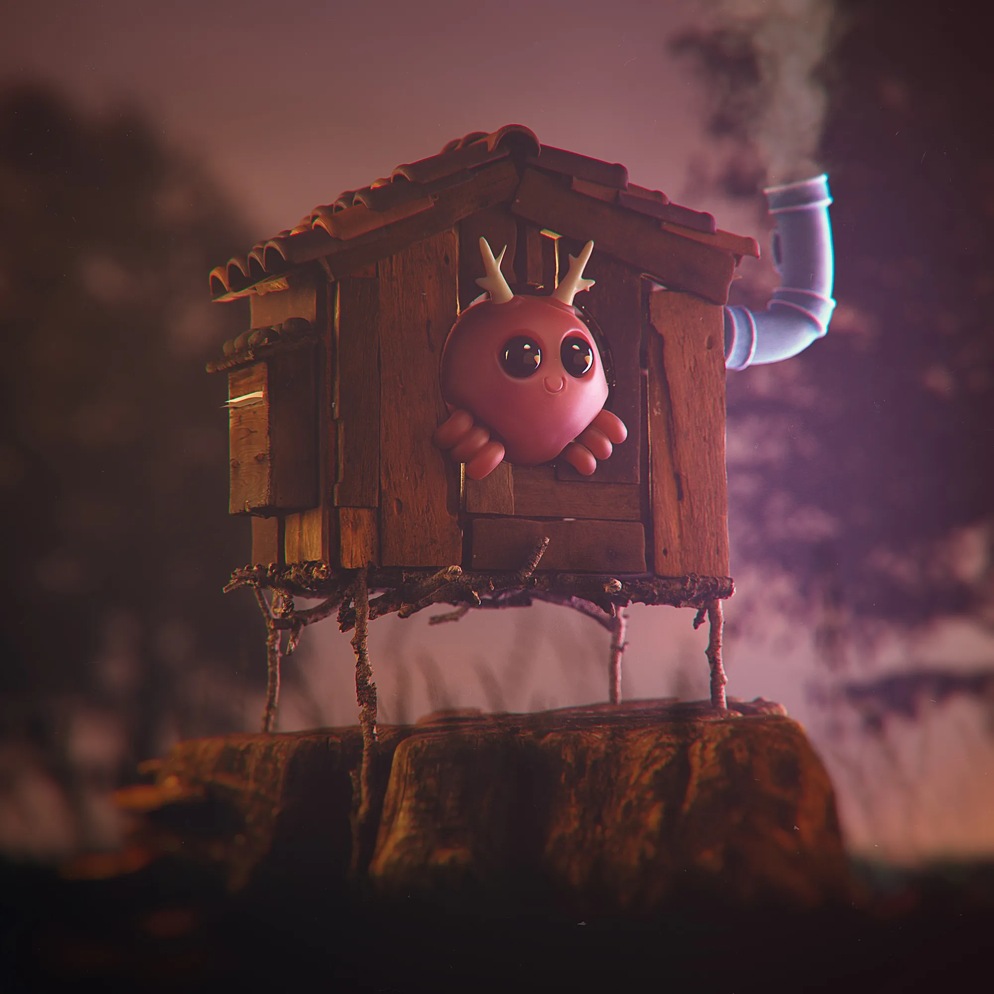 Kepa Ladrillos went into exile in the forest in search of a safe place as soon as the first news of a virus threatening civilisation began. Kepa has no contact with the outside world and does not know the lockdown is over