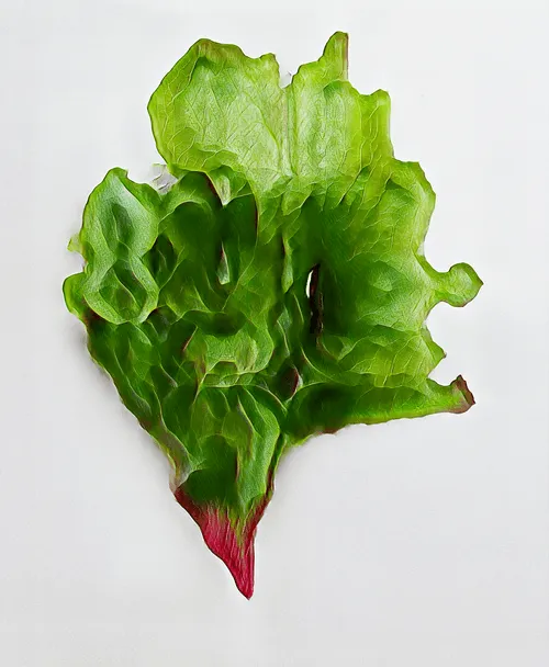 Generative Adversarial Network trained from scratch on the photographs i took of salad leaves, Ask me about the fine art archival print bundle, a limited edition of 3