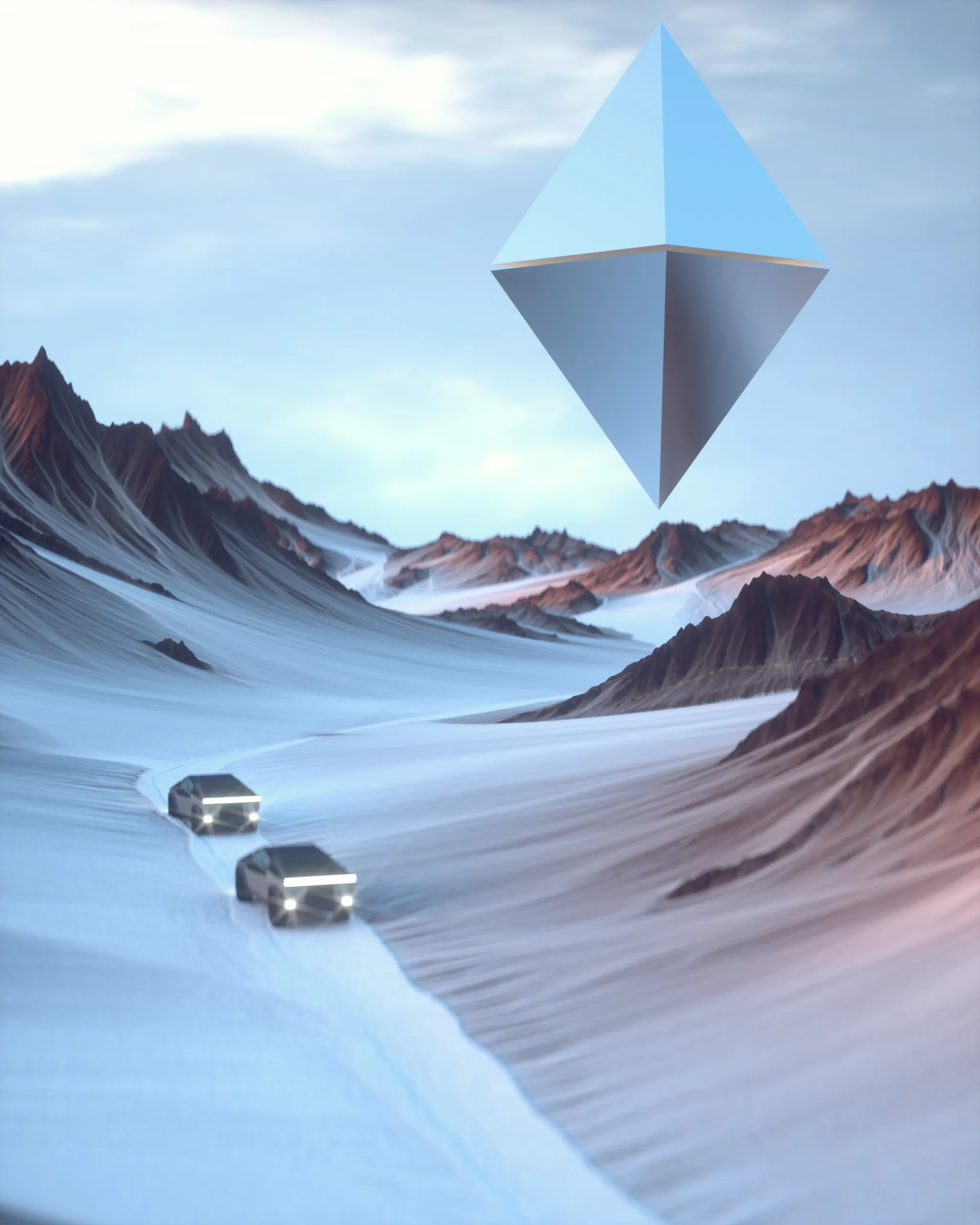Cryptoart is my bridge to the future || This piece of art was made while listening to Del Shannon's Keep Searchin' (We'll Follow the Sun) song. Best viewed when listening simultaneously to it: https://www.youtube.com/watch?v=Oxcfa1mducI