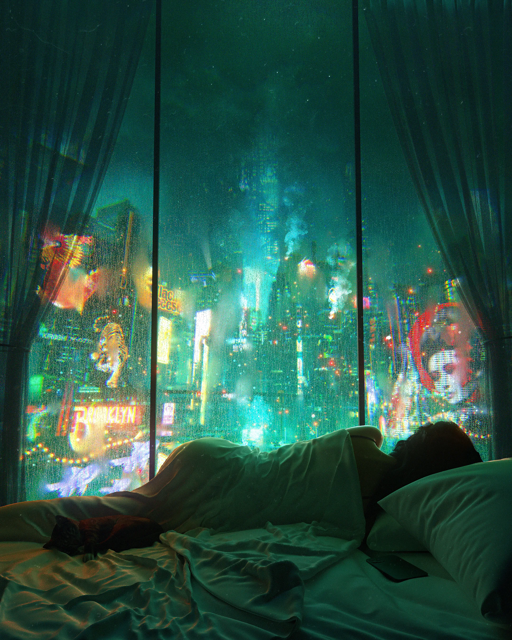 My bed is the most comfortable place in the world.