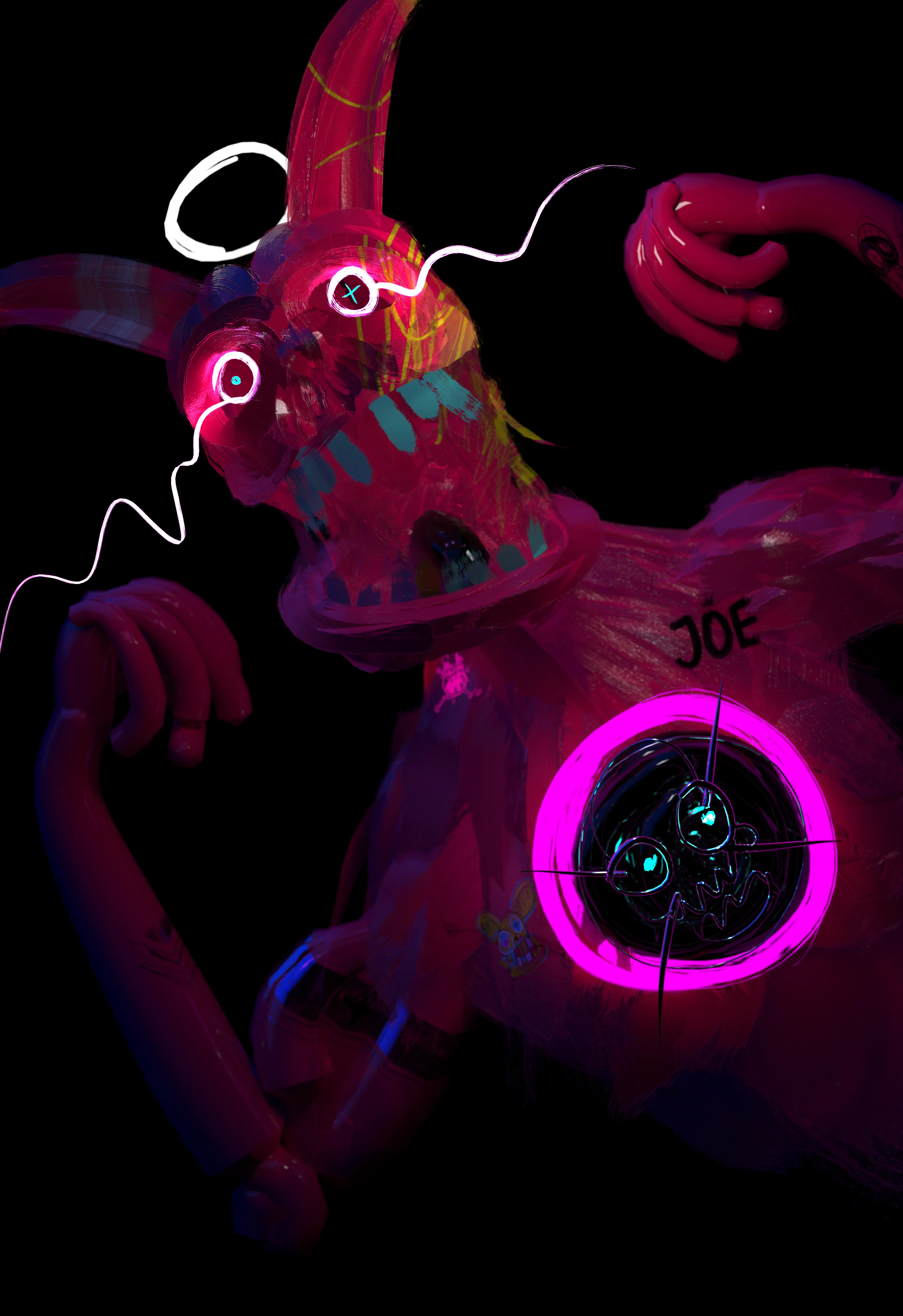 VR painting & render.
Comes with Gallery Quality Print.
Shipping & packaging included.

NB: Print only guaranteed for the first buyer.

Print info:
- Printed with Canon Pro 1000 with original inks
- 350gsm Hahnemühle Museum Etching paper
- Size 420x594 mm. 20mm border
- Signed and numbered edition 1 of 1

C Joe is part of #themjoe, an avatar project on OpenSea.
3 different POVs exist.