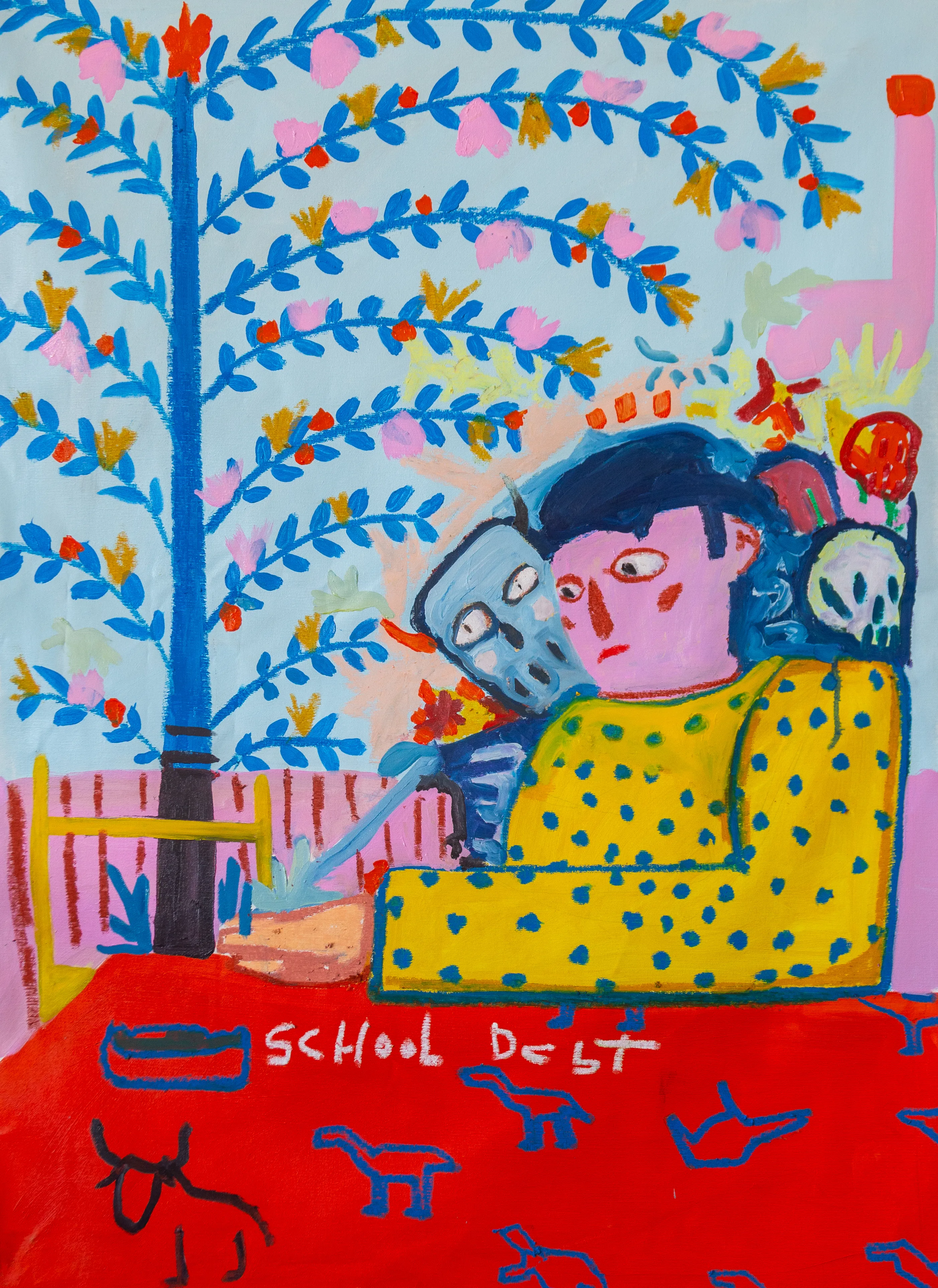 Smoking Kills is a piece where I confront my desire to quit smoking—the consequences rest on my shoulders.

Oil paint and oil stick on canvas.
70x90cm
2025

The first owner of this NFT will receive the physical piece.
Shipping costs are the buyer's responsibility 