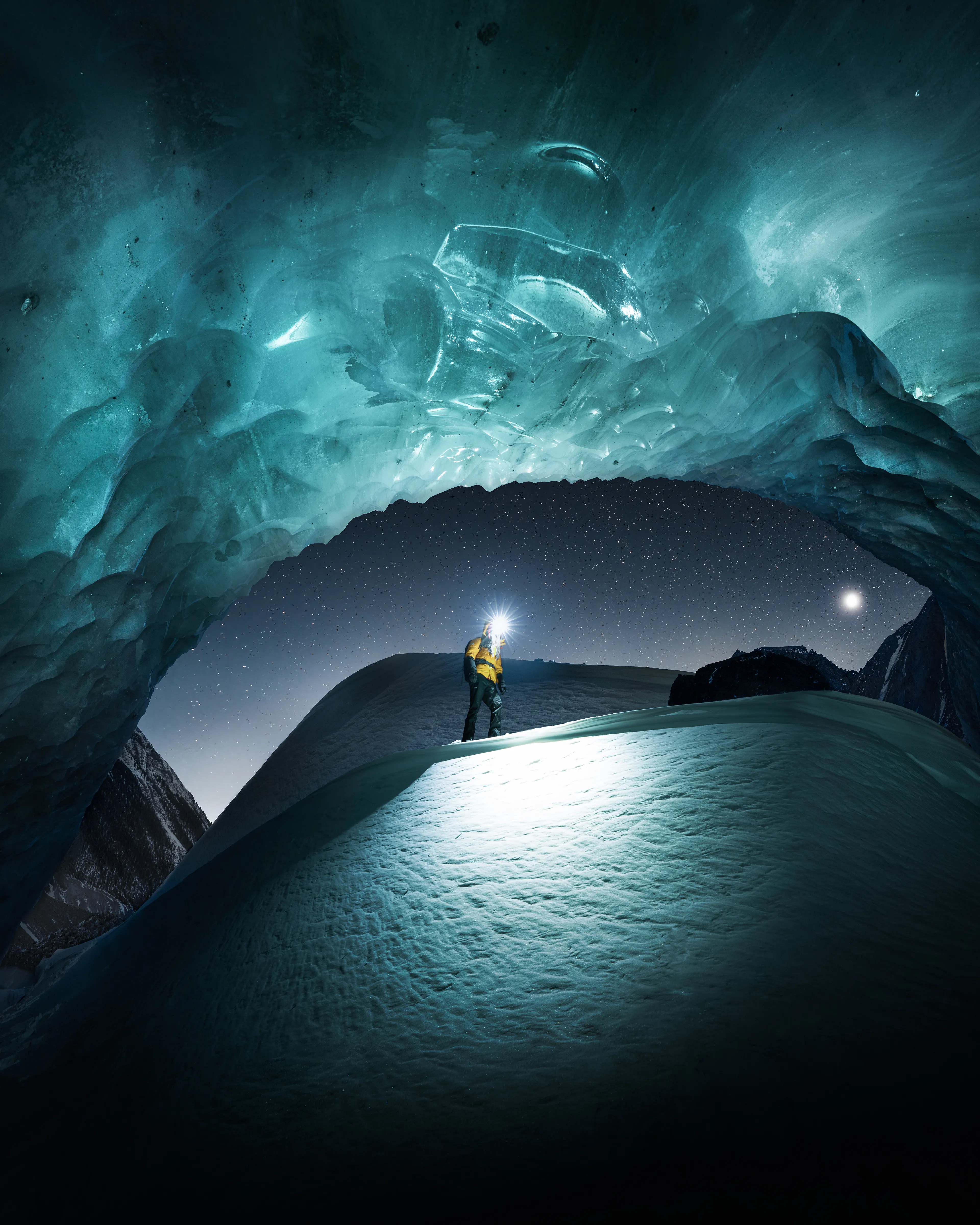 Connected to the Source Energy, but Earth is the forgotten beauty. Feeling your body, then suddenly the physical world doesn’t exist anymore. Moon transcending ice. Mother Nature whispers ‘’I see You, do you see Me?’’. In a world where nothing lasts forever, who is the passenger, who is the vessel?