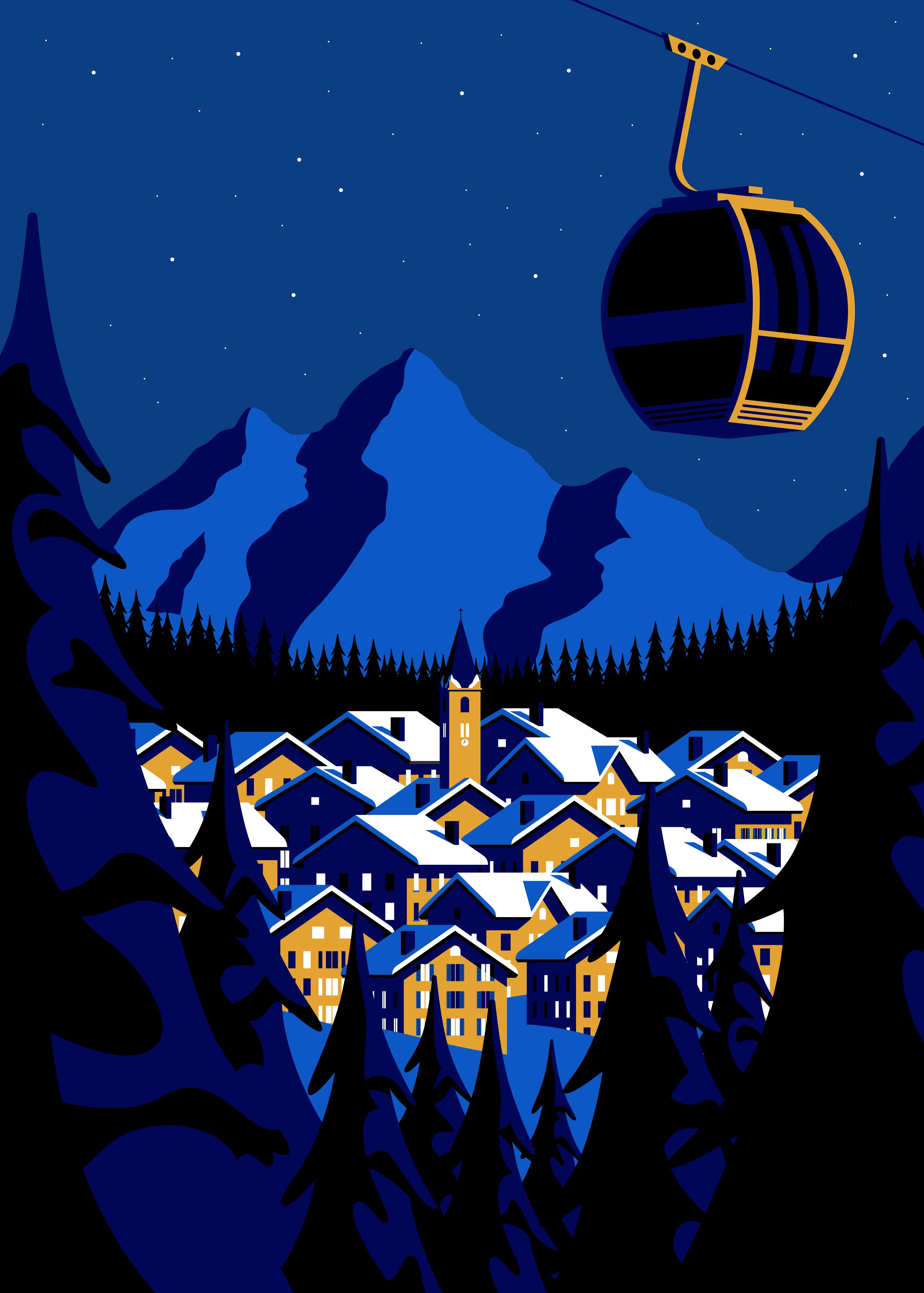 At night and in the winter, this place becomes something I have not seen, 