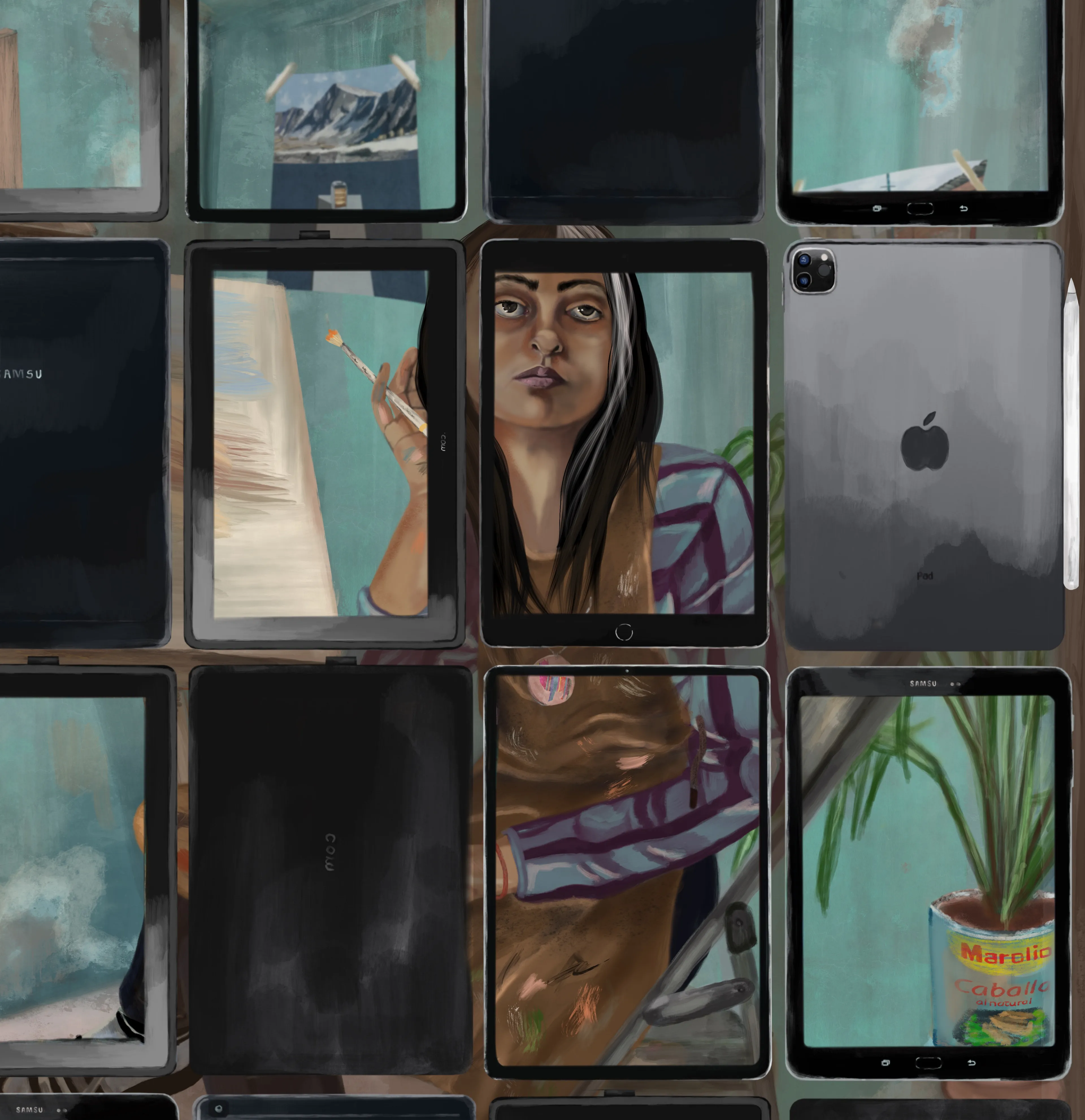 NOT FOR SALE -  We look at reality through different screens. We go from cellphones to our laptops, because of work; to the television or Nintendos, when we need to rest. And then, of course, to our cellphones again. 
We even have the concept of “augmented reality” and we use it to describe the act of interrupting reality. Or worse, the act of diminishing reality. 
And I am not saying that technology is a bad thing. Not at all. Technology is, in fact, our shared culture, our shared actions, the creations that make humans what they are. 
But if we don´t get back to our roots every once in a while, if we don´t get back to nature, things tend to get ugly really fast. We get depressed. We start feeling the weight of a rock in the middle of our soul.
That's why I thought about this concept. Augment reality is an attempt to raise awareness about the excessive use of technology. 
Depression, anxiety, and burnouts are today's most common symptoms of our society's disease. And we unconsciously forget that the remedy is kind of simple: visit a friend, go for a walk, breathe a mountain, create or admire art. swim the ocean, hug your mother or sing a song.
Focus on yourself and your surroundings and just… Augment reality.