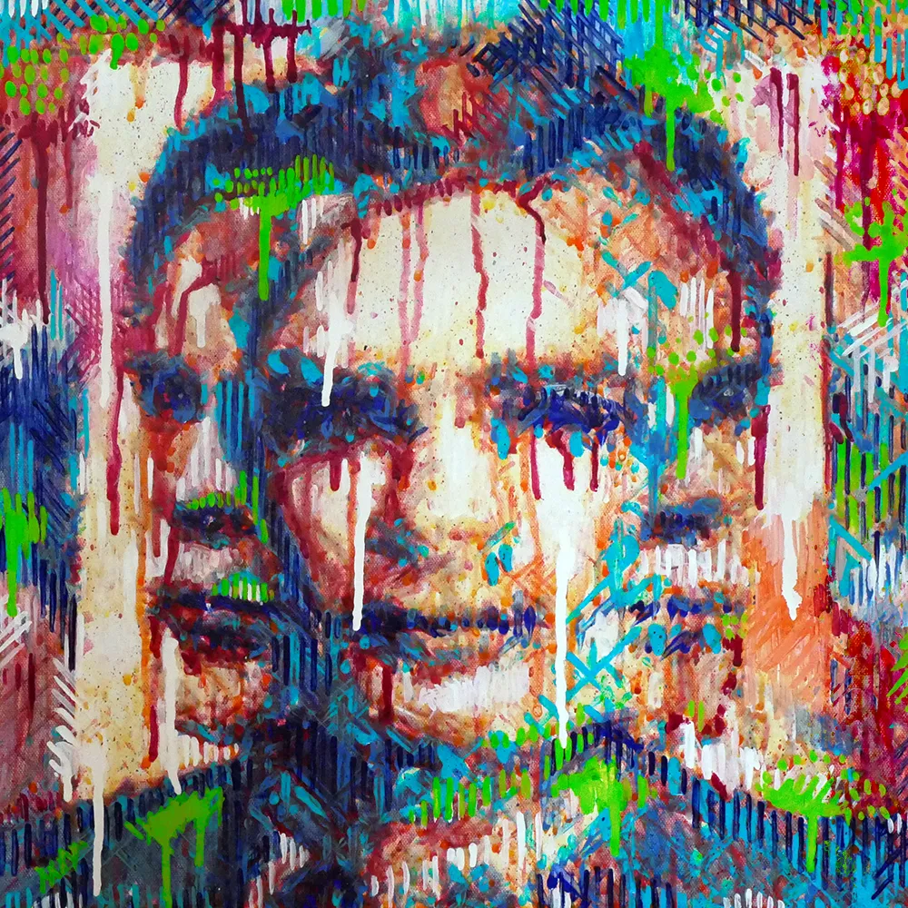 In 1950, Alan Turing created a test that he called the imitation game. In this test, he proposed that we could evaluate whether a machine was thinking simply by asking it and a human counterpart questions. If an observer could not distinguish between which answers were given by the machine and which were given by the human, the machine passes the test and can be considered a thinking machine. This test is now commonly known as the Turing test and is passed regularly by a variety of chatbots. artonomous also regularly passes an artistic version of the Turing test. While it is not testing whether or not machines can think, the robot is questioning whether machines can be creative. This portrait of Alan Turing was painted by artonomous using more than two dozen creative algorithms and 17,032 individual brushstrokes. Can you tell the difference between it's creativity and that of a human artist?