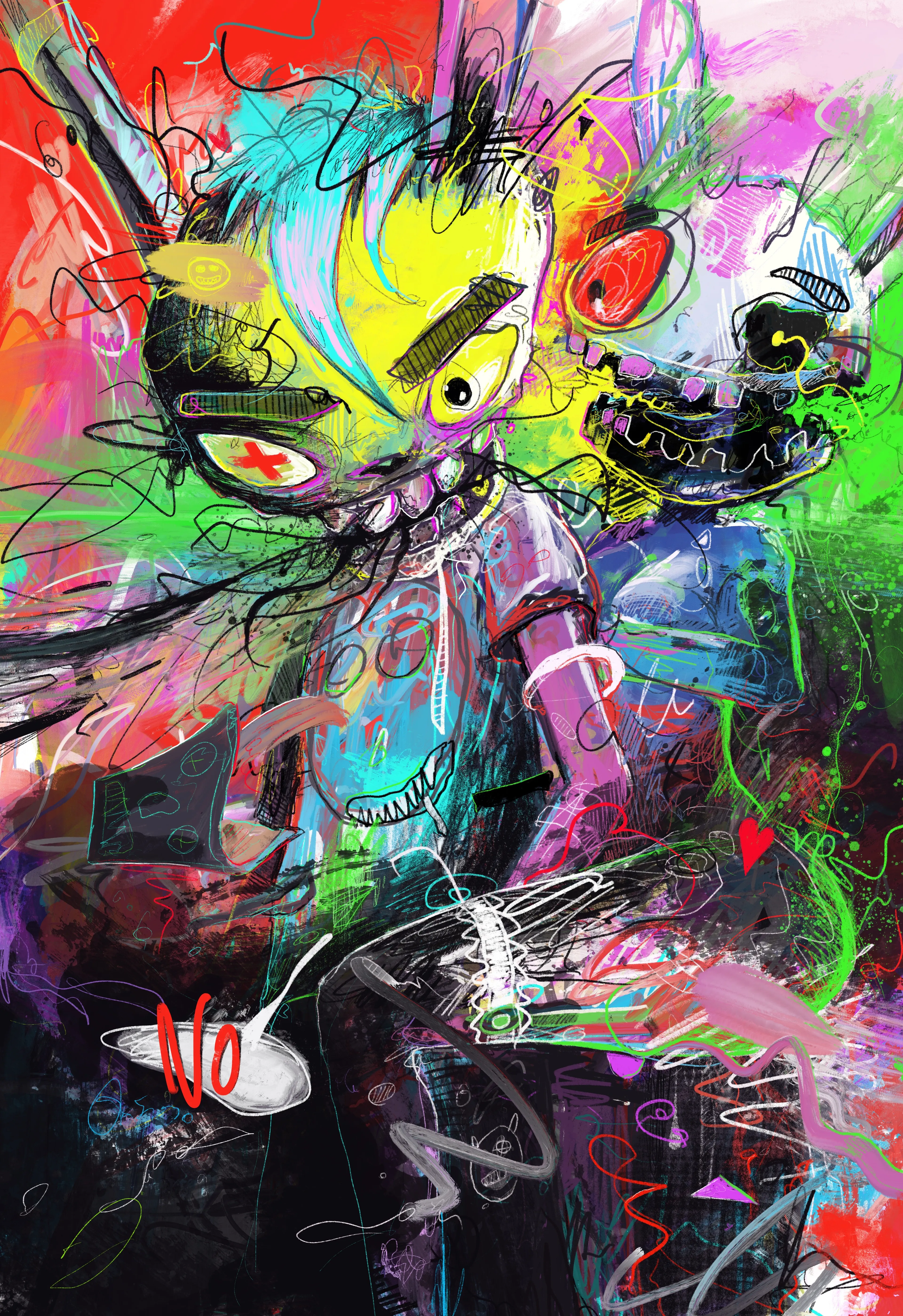 Digital painting.

Comes with Gallery Quality Print.
Shipping & packaging included.
Print only guaranteed for the first buyer.

Printed with Canon Pro 1000 with original inks on 350gsm Hahnemühle Museum Etching paper. Size 420x594 mm. 20mm border.
Signed and numbered edition 1 of 1.
