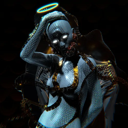 Goddess_025: Admirable

A stare that assesses 
each particle
of the aligned soul.
Adjudication shall reign
when Admirable eyes meet.

5000 x 5000 px

Blender  2.83 x Octane Render, Photoshop.
Rendered with blockchain technology using Otoy Render Token.