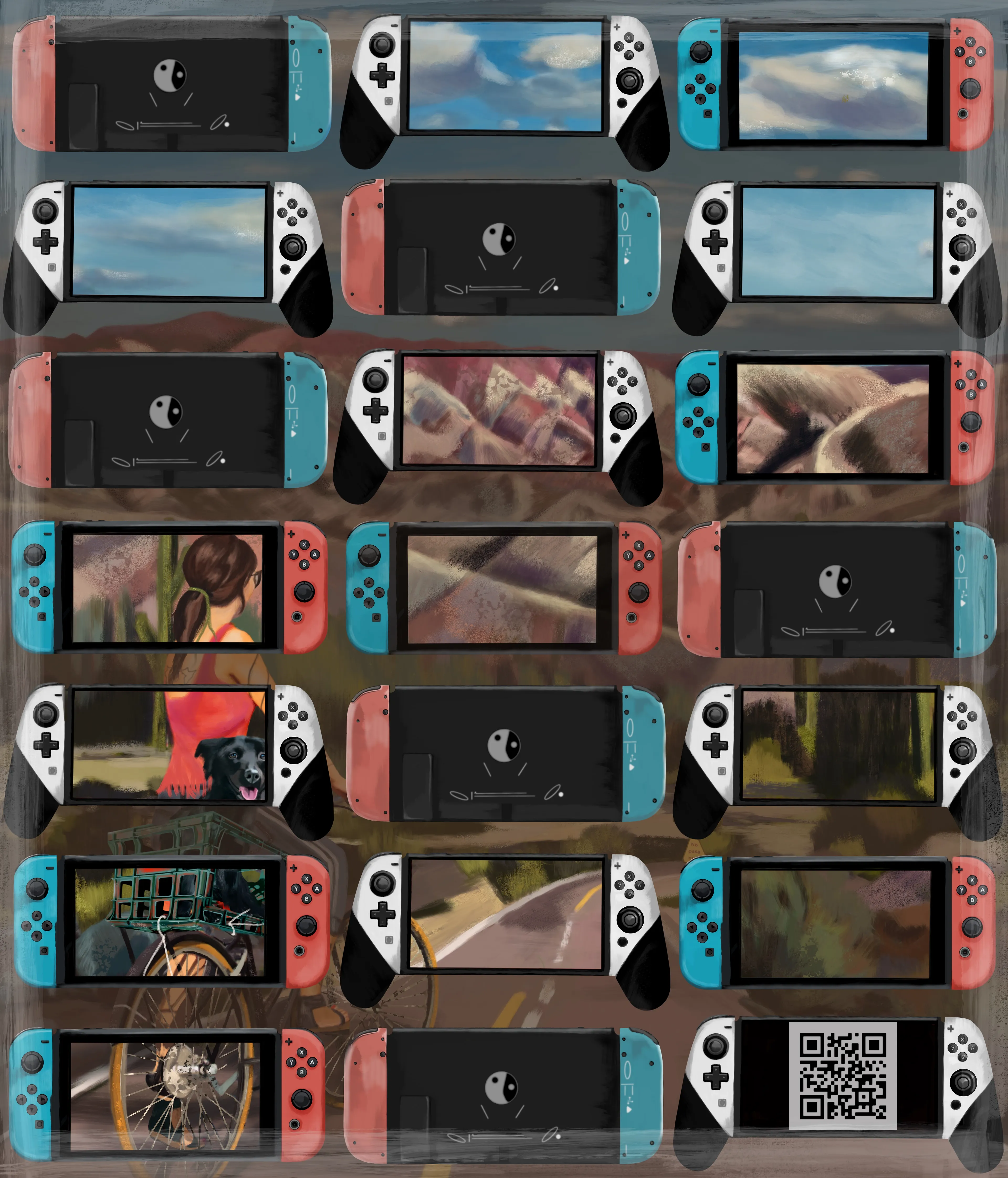 (Scan the QR code to complete the concept).
-
We look at reality through different screens. We go from cellphones to our laptops, because of work; to the television or Nintendos, when we need to rest. And then, of course, to our cellphones again.
We even have the concept of “augmented reality” and we use it to describe the act of interrupting reality. Or worse, the act of diminishing reality.
And I am not saying that technology is a bad thing. Not at all. Technology is, in fact, our shared culture, our shared actions, the creations that make humans what they are.
But if we don´t get back to our roots every once in a while, if we don´t get back to nature, things tend to get ugly really fast. We get depressed. We start feeling the weight of a rock in the middle of our soul.
That's why I thought about this concept. Augment reality is an attempt to raise awareness about the excessive use of technology.
Depression, anxiety, and burnouts are today's most common symptoms of our society's disease. And we unconsciously forget that the remedy is kind of simple: visit a friend, go for a walk, breathe a mountain, create or admire art. swim the ocean, hug your mother or sing a song.
Focus on yourself and your surroundings and just… Augment reality.