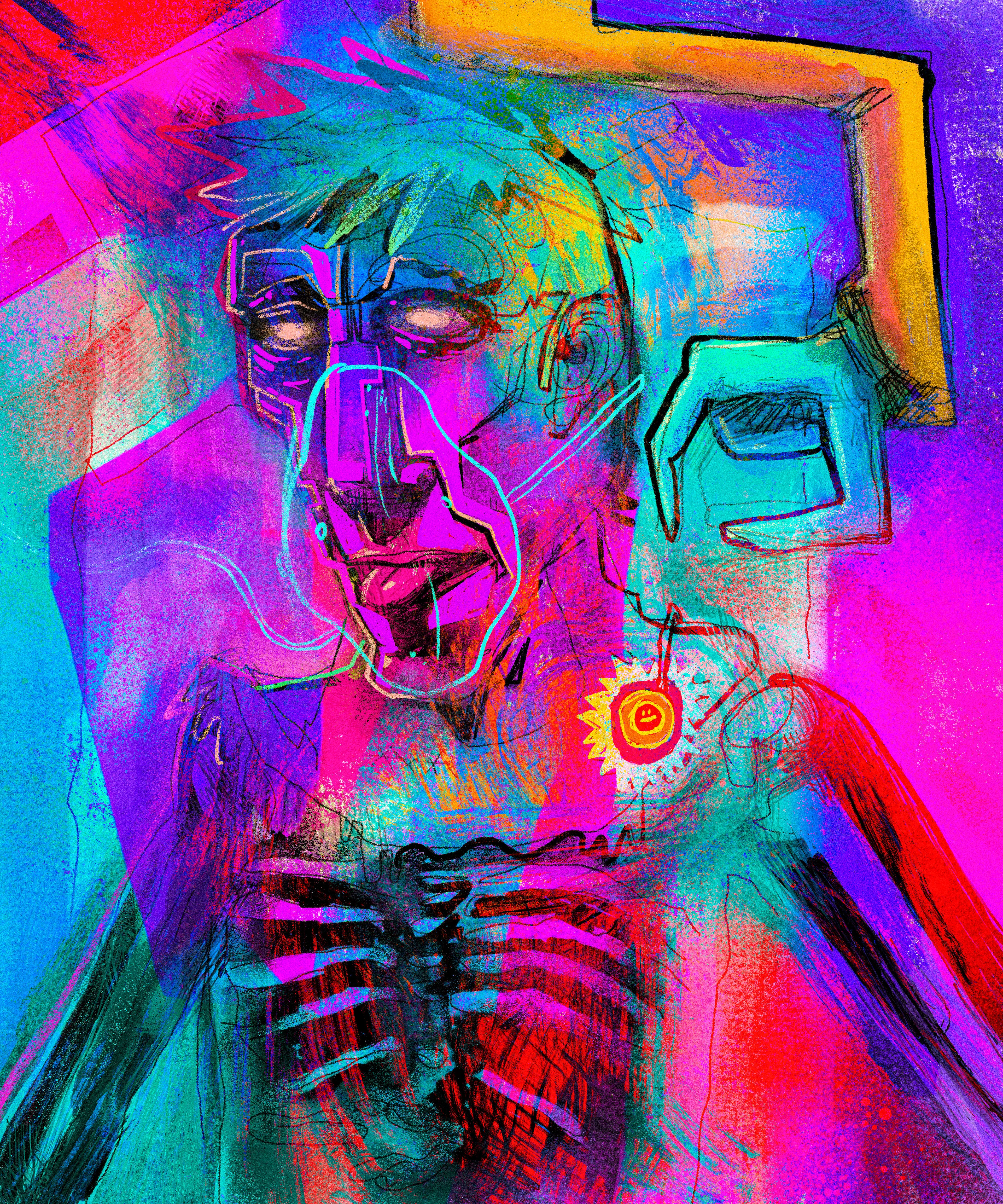 surprisingly hard to part with something you never asked for.  this piece represents the removal of my chemo port after three years of being together. when it was originally placed in 2018,  my artery was unknowingly nicked and went unnoticed for several hours. that mistake ultimately led to a whole 'nother battle and today i get to close a chapter in this story with the removal of my port. luckily i've been in remission since dec 2018 and we are all crossing our fingers that another port will never be needed.