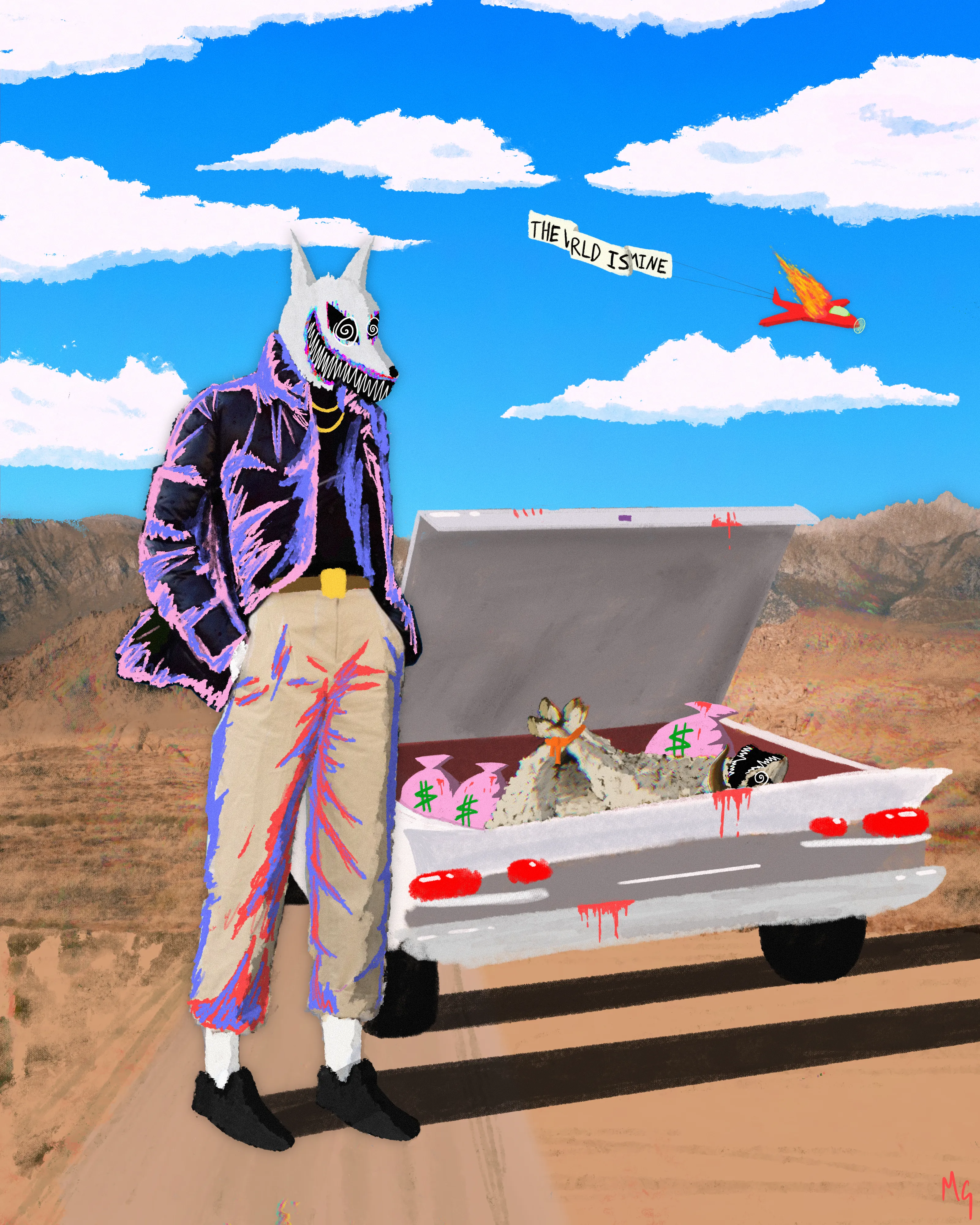 Don't fly too close to the sun...
3200 x 4000 pixels
Comes with the 1/1 physical 24x30 inch canvas