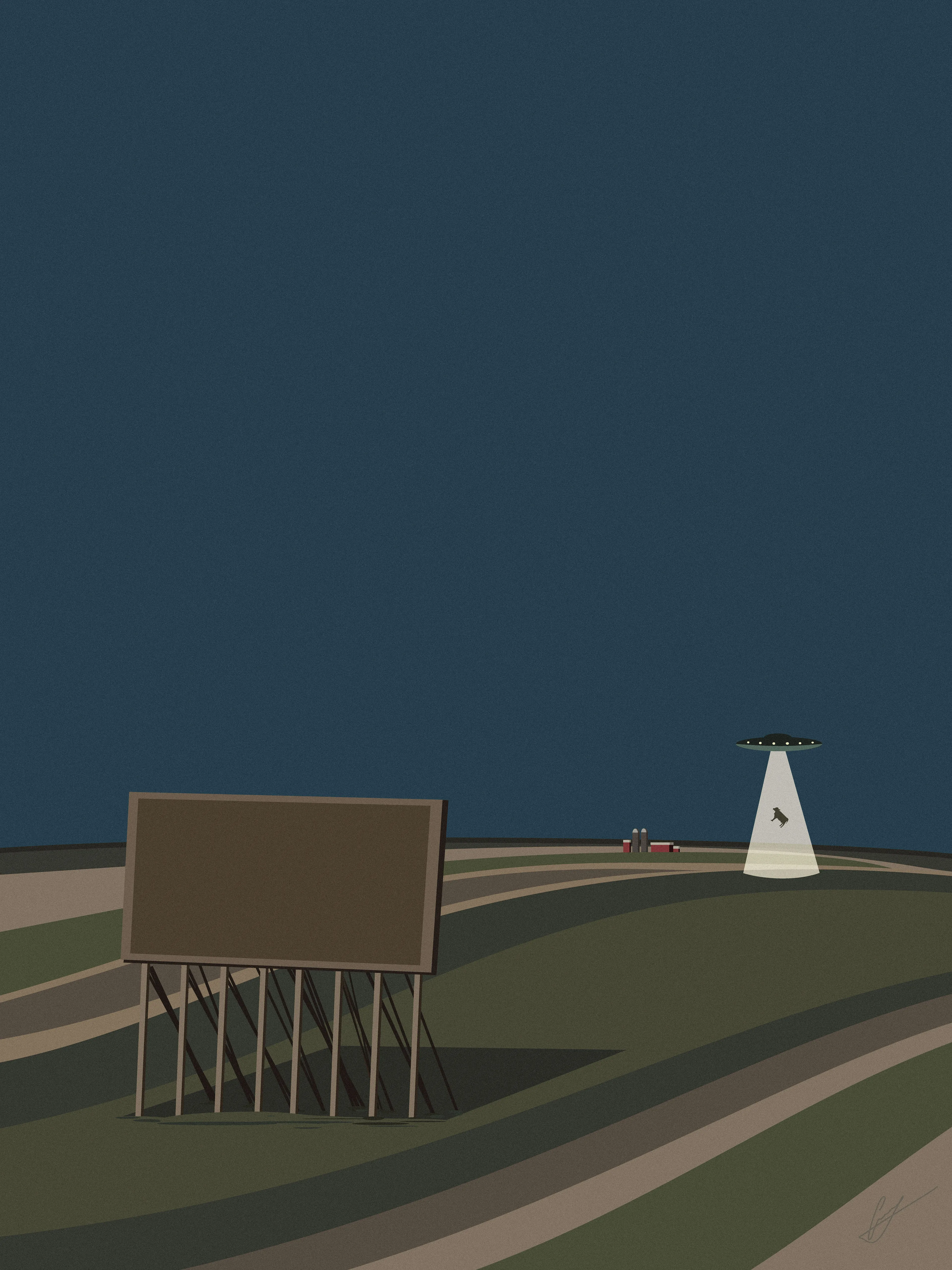 Part of the "Midwest" collection. A romanticism of life in the Midwest of the United States. With heavy influence from 20th century artists, this series is a digital exploration of the 1930s art movement of American Regionalism.  