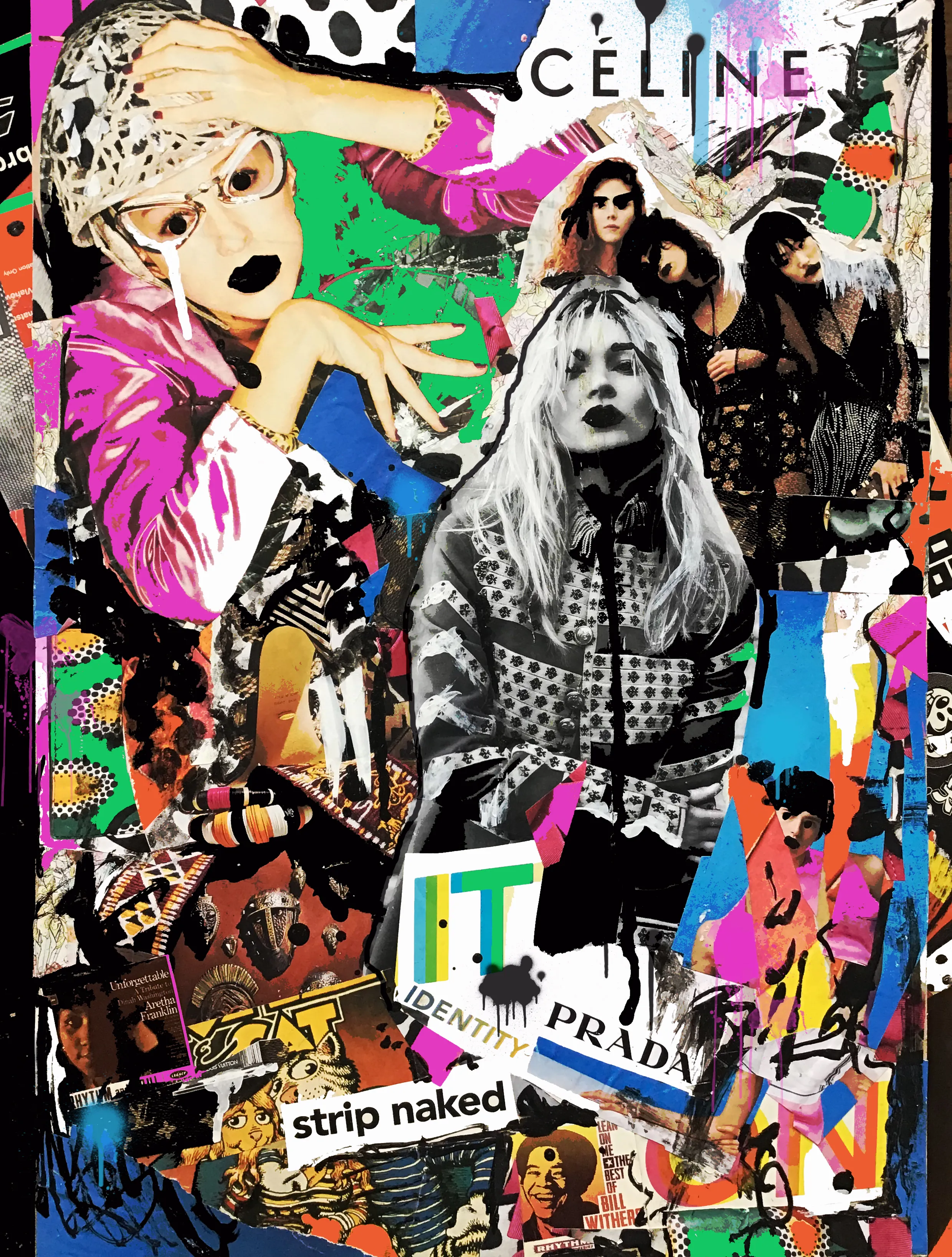 Ink up the graffiti and live the luxury life of the branded capitalist. Strip your identity down to a label and hop on board the neon lifestyle. 