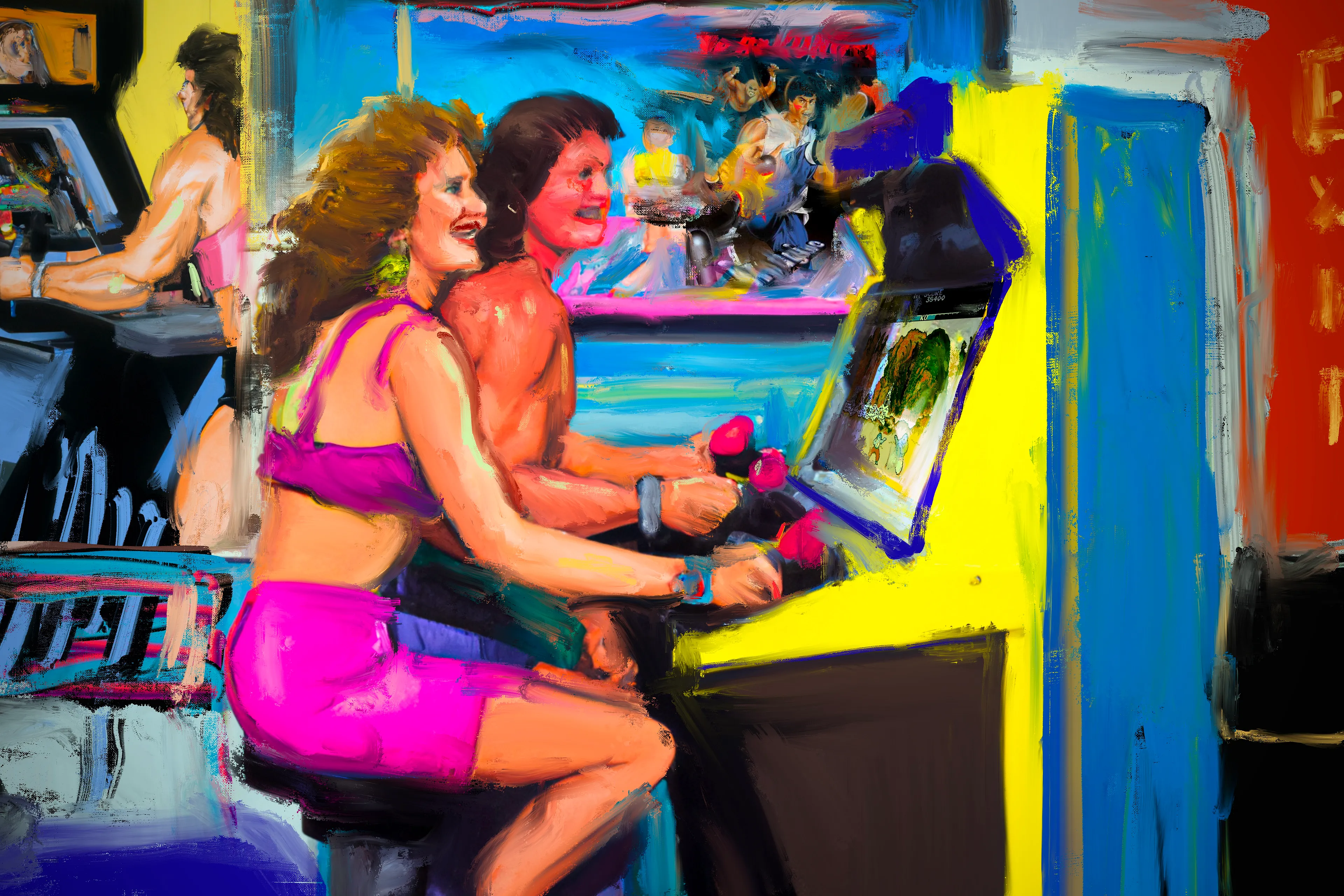 A selection of paintings on MIAMI from the MEGA DROP CORP vault I Tokenisation coincides with Art Basel Miami 2022