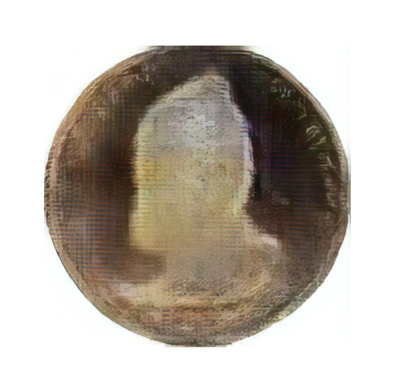 A coin for the winner. My initial coin offering series contained hidden coins. This is one of the secret coins hidden in another artwork and encrypted. It looks like a coin that was rubbed down and the face looks like a pope. But is there something inside. Use steghide. Made with artificial intelligence using Art-DCGAN and 20,000 coins.