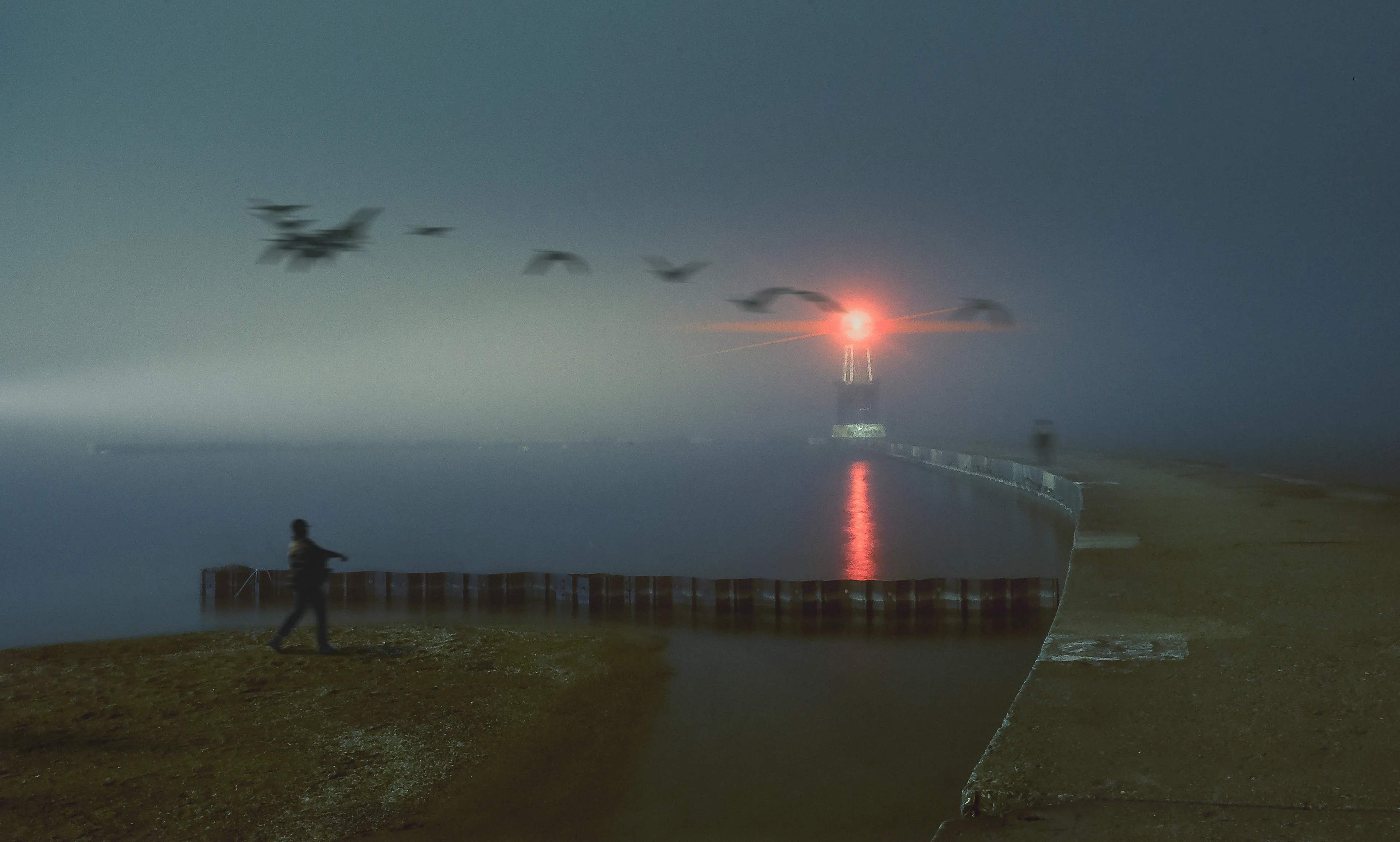 A composited photograph shot over 3 years. "Lighthouse" is a representation of the time I spent exploring the city as a young artist. I Wanted to use color and nostalgic subjects to open the door for the viewer of the piece to apply their own meaning from their individual life experiences. 