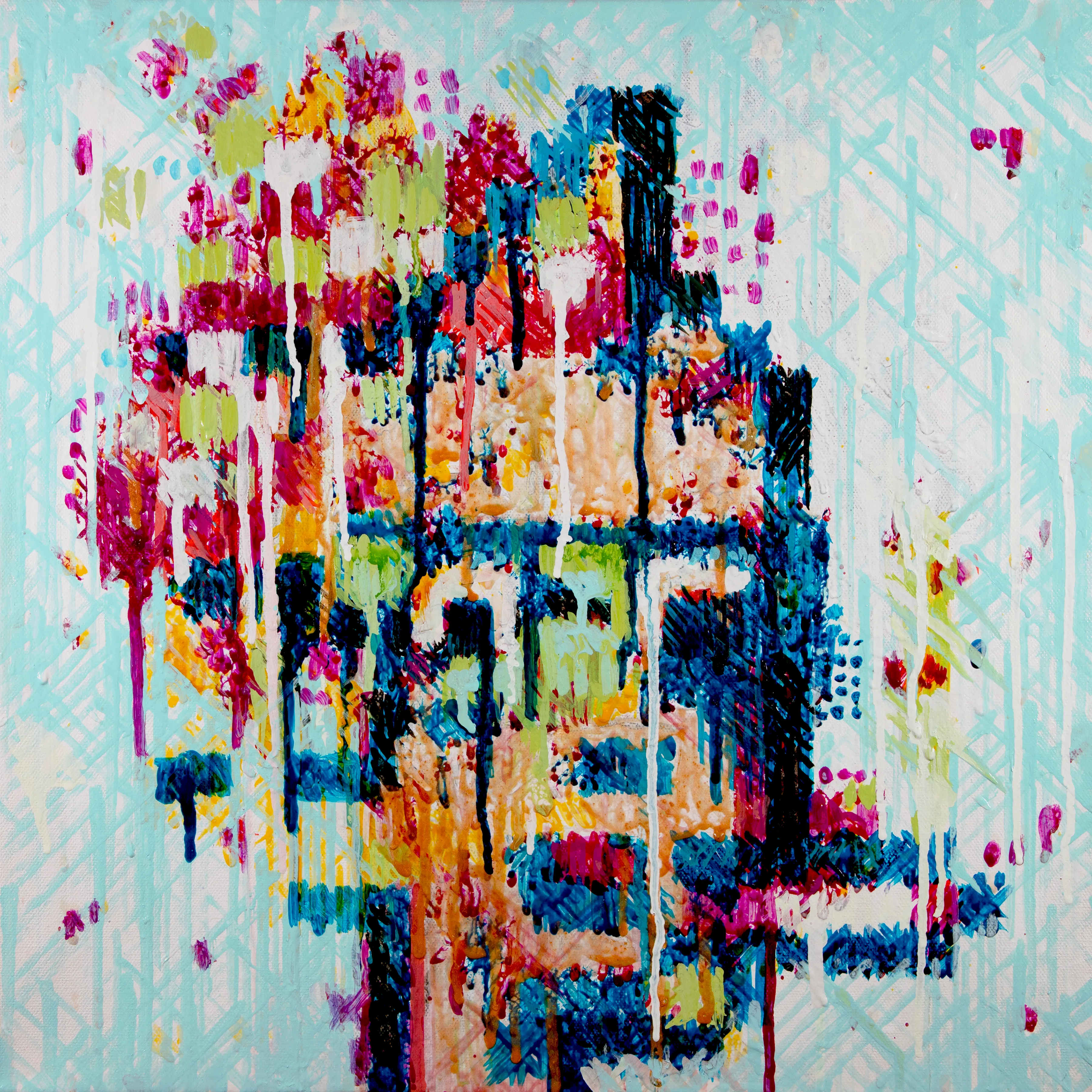 3 years ago I minted my first works on SuperRare. They were AI portraits painted by my robot after studying 10,000 celebrity faces. Wondered what the same algorithm would do with 10,000 CryptoPunks, and this is the result. This experiment came out of conversations with yeahyeah (punk8116) as we wondered about  ways to incorporate the crypto blockchain into portraiture. This is the first of my portraits to be able to do so, something that I have been trying to figure out a way to do for years.