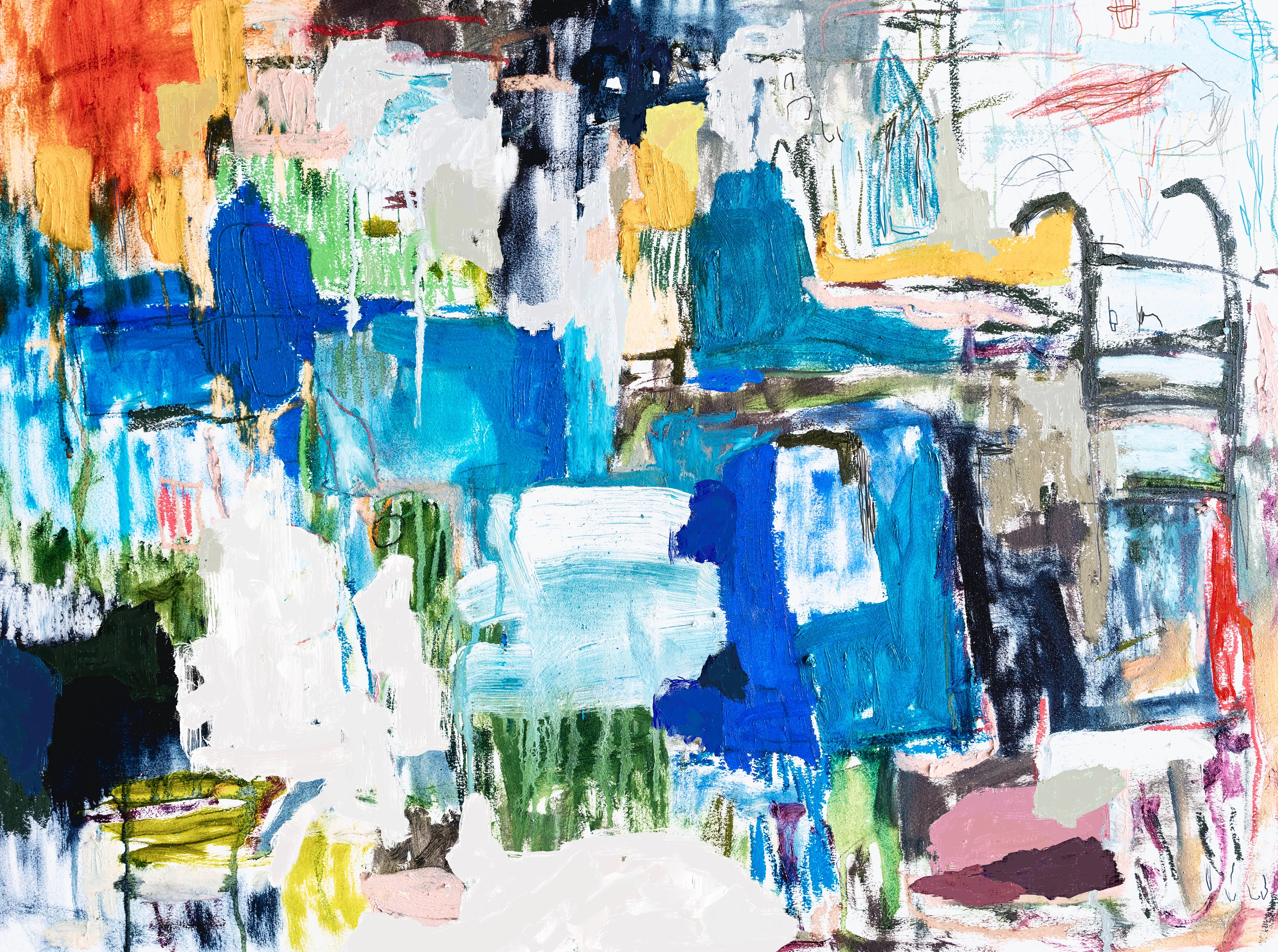 i was never meant to stay.
oil, pigment stick, soft pastels and graphite on arches paper.
digital paint in post process.

by tony wallström 2023  