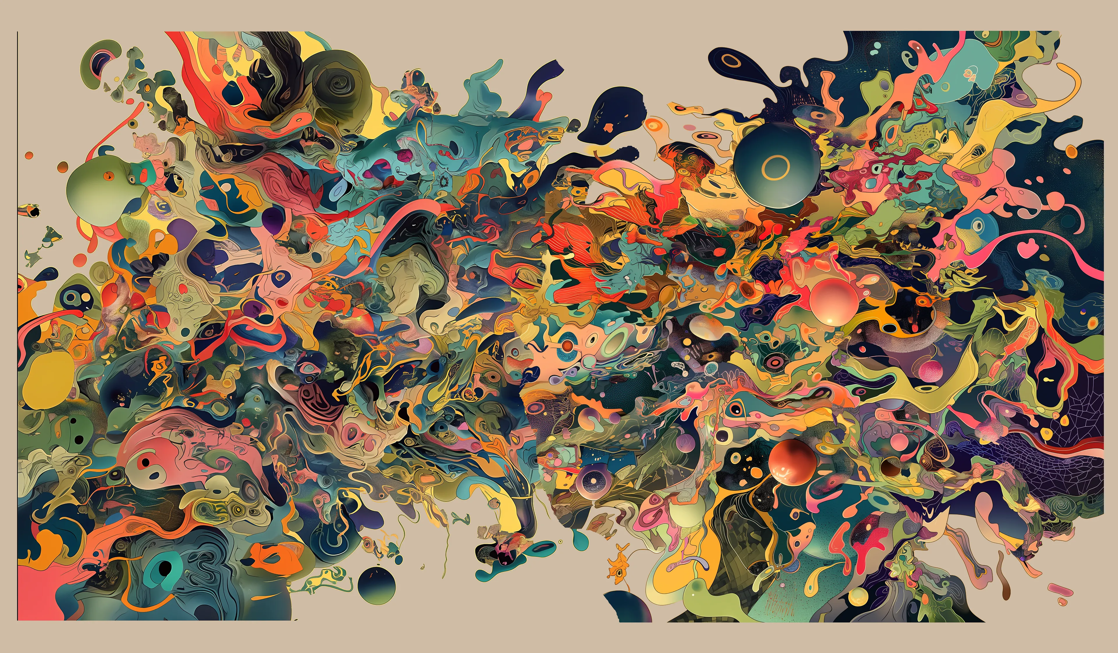 collage of AI outputs 