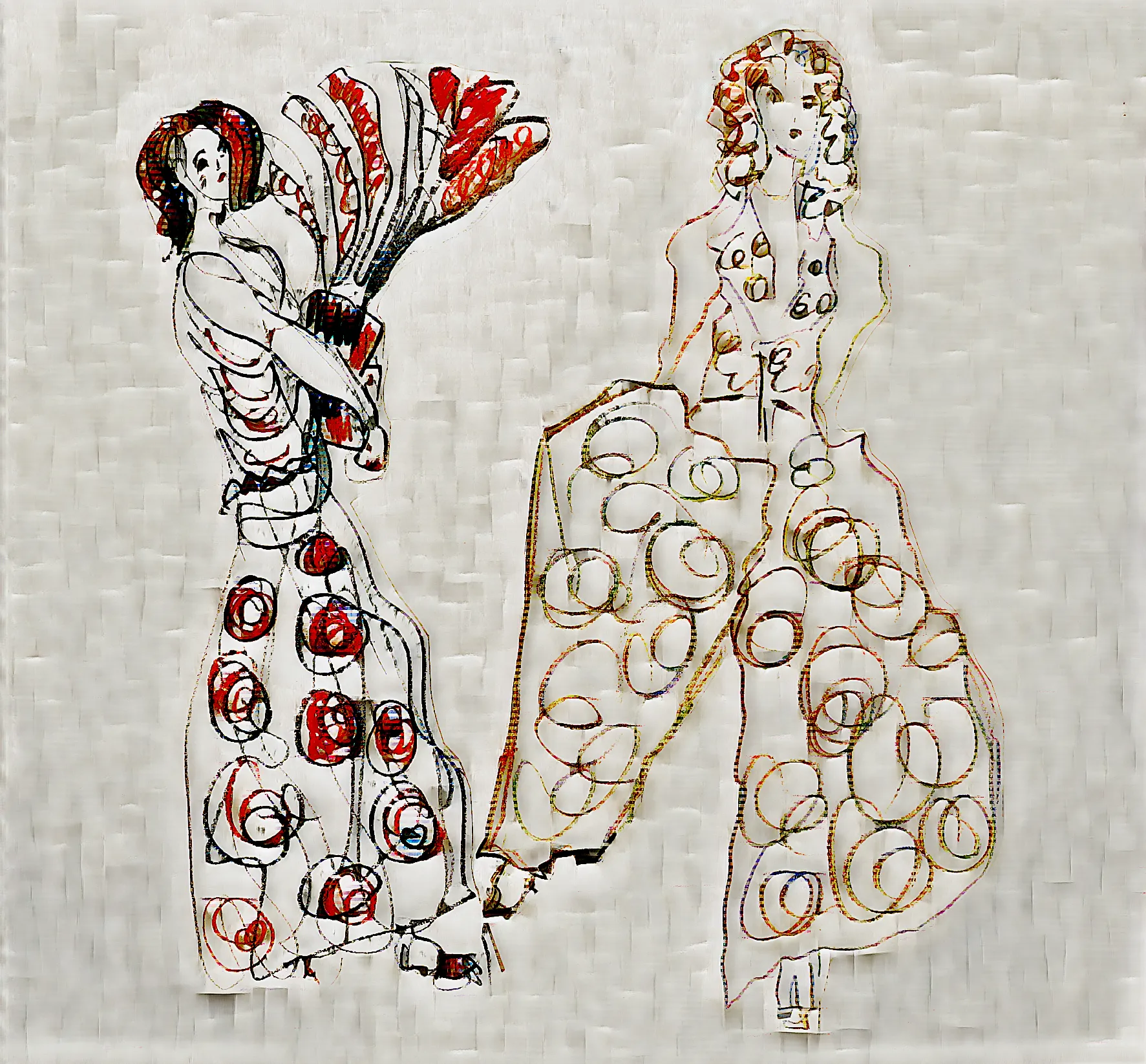 Wed nights live fashion drawings, via the GAN lenses 