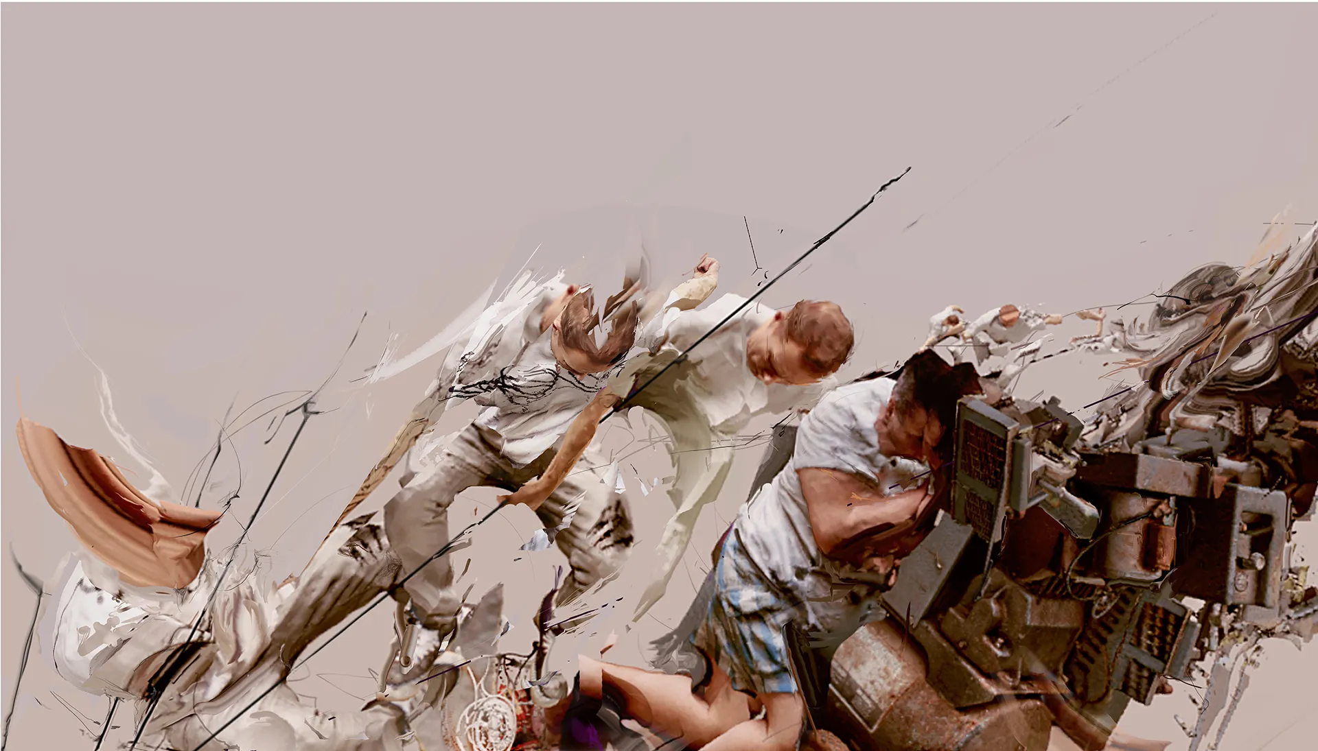 Thinking on 2019/20 protests on Chile, Hong Kong and wherever people have to transform themselves to fight structural violence.

Process video 
https://www.instagram.com/p/B9pAlGzAY4_/

Physical painting process
https://www.instagram.com/p/CCrk1w3gOub/


Using a photogrammety model
by Sketchfab user  @Coltranne 
