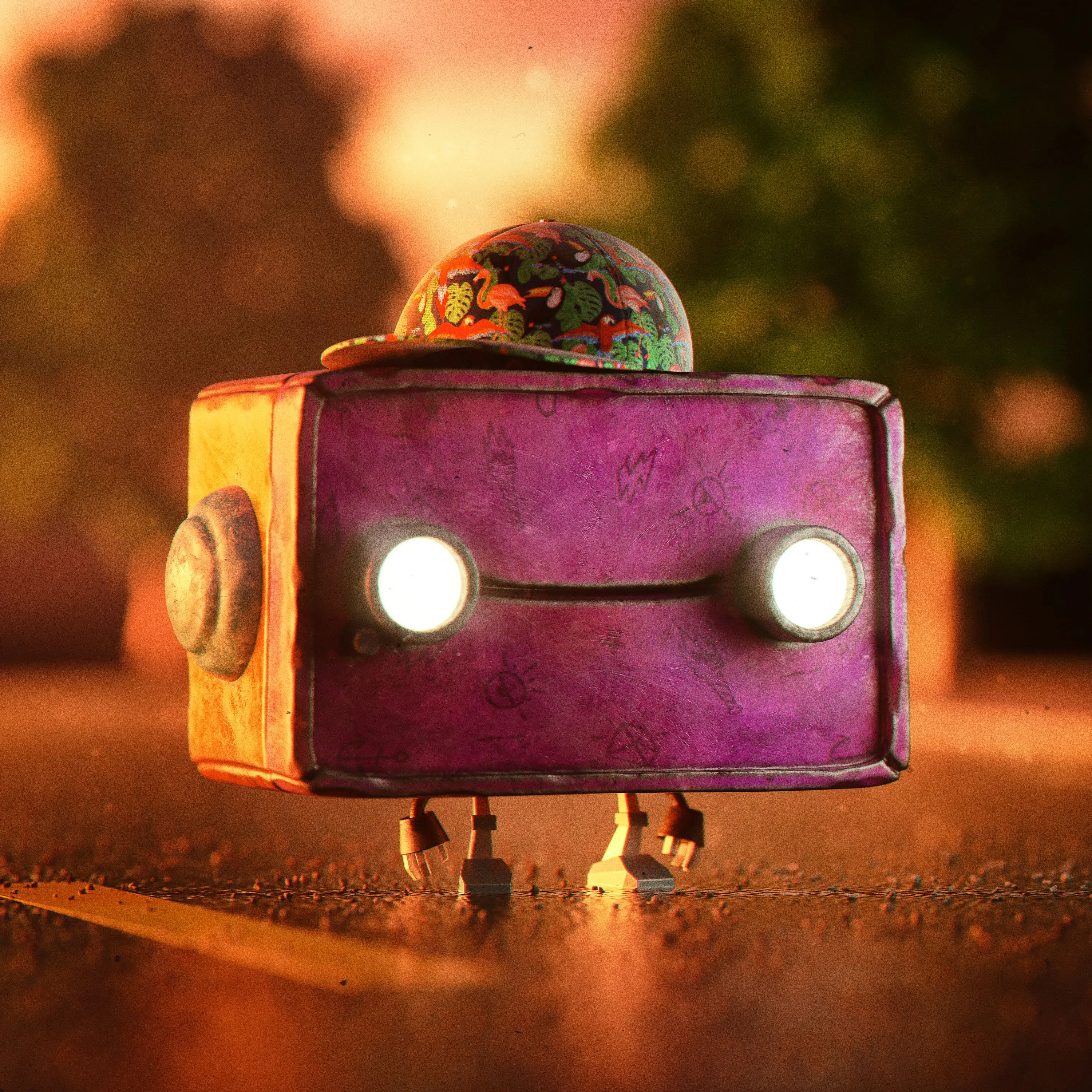 In a future where artificial intelligence is in responsible for generating the music, a little robot worker has decided to start his career as a trap musician. His parents don't like that he decides to pursue a career in music, but he doesn't care, he's the cool one.