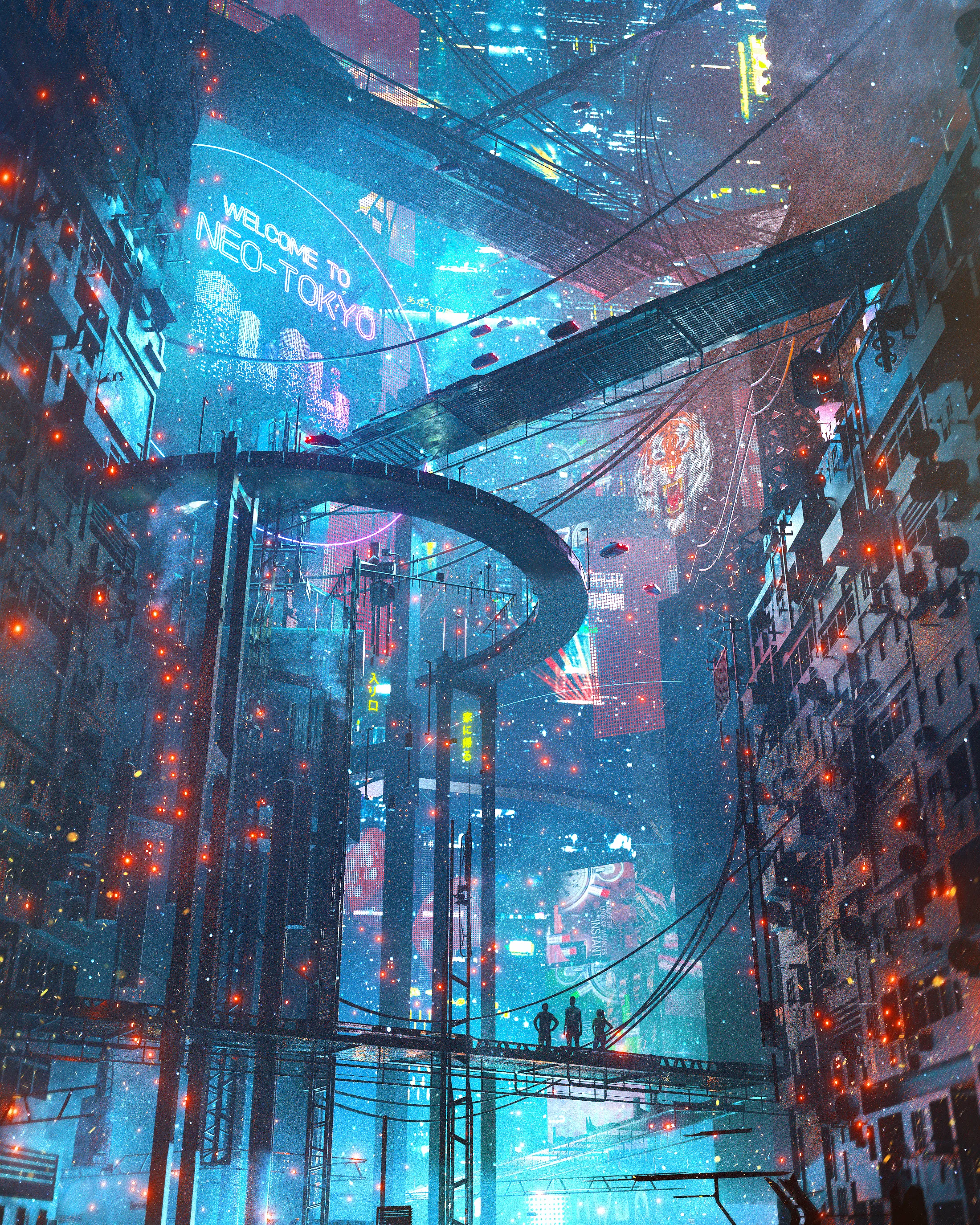 The most dangerous place to spend nights at, in an oppressive society dominated by computer technology and big corporations, where crimes go unpunished. These are the "Suburban Nights".