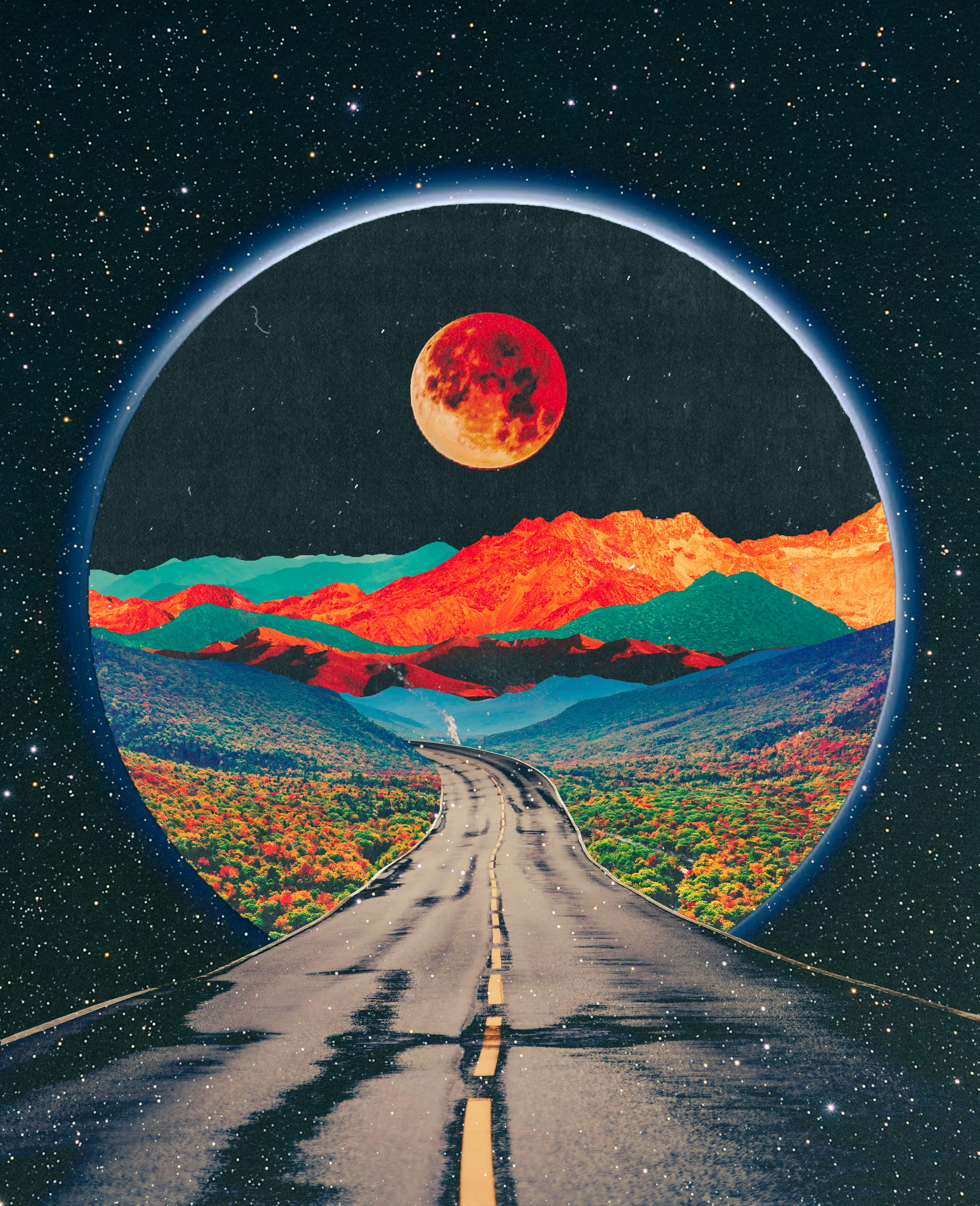 Enter the universe... 3250x4000 px @300 DPI JPG file.