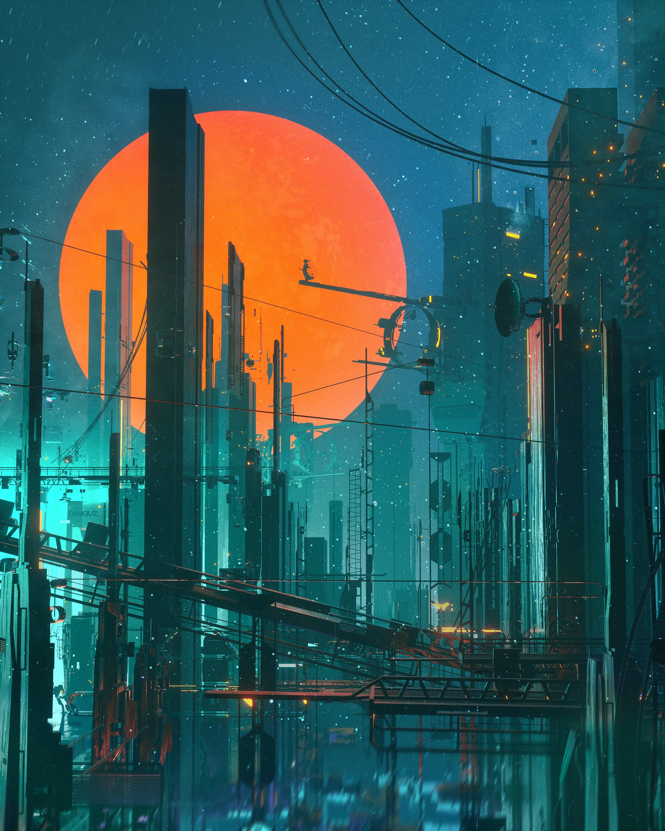 "Grand Challenge" is the glorification of self-made people's success. Featuring a legendary Samurai standing on top of one of the highest buildings in one of the most congested, futuristic and fictional cities, almost representing that peace and tranquility are obtainable in such a chaotic scenario.